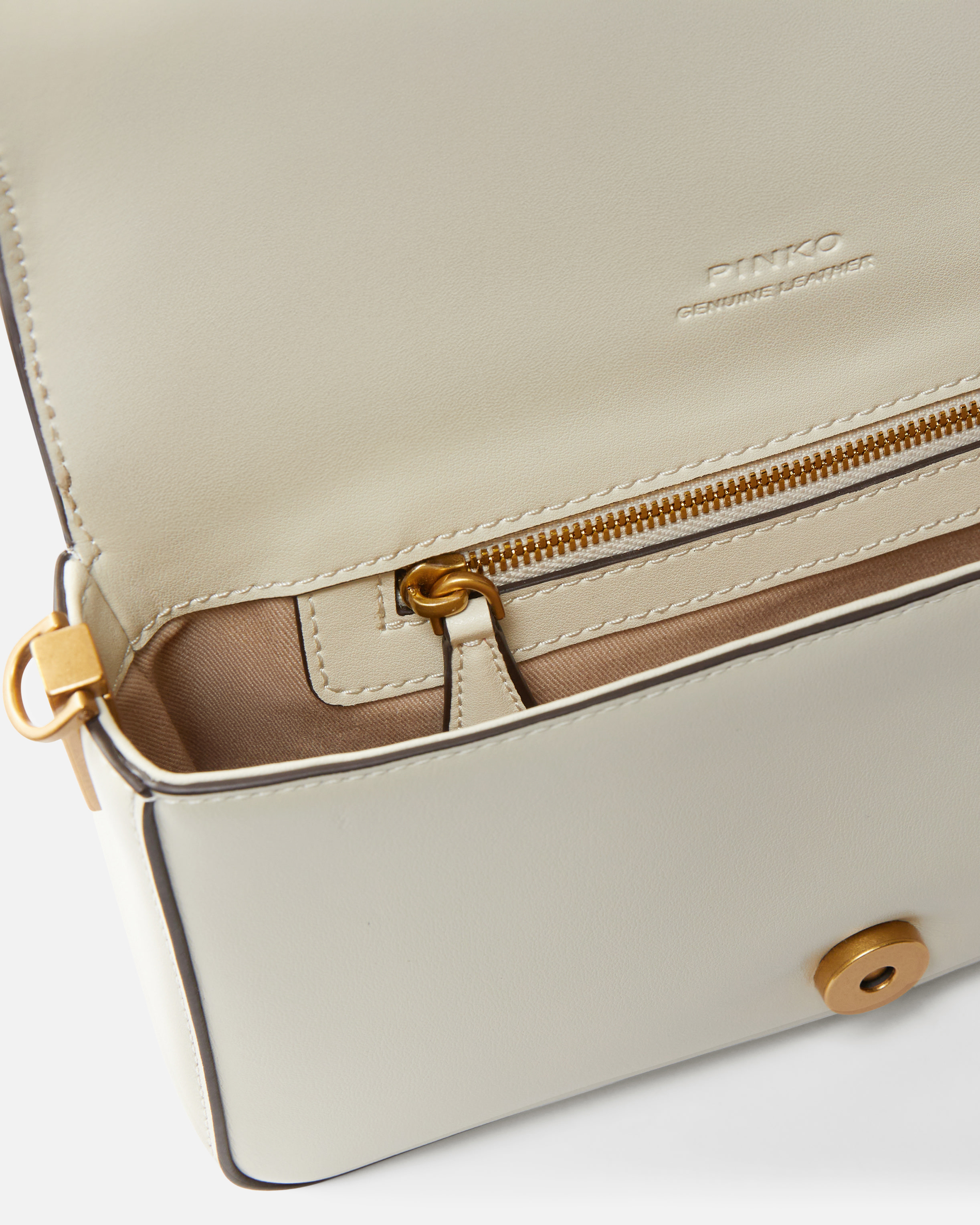 Borsa a spalla piccola Mini Love Bag Slouchy in pelle con doppia tracolla 3