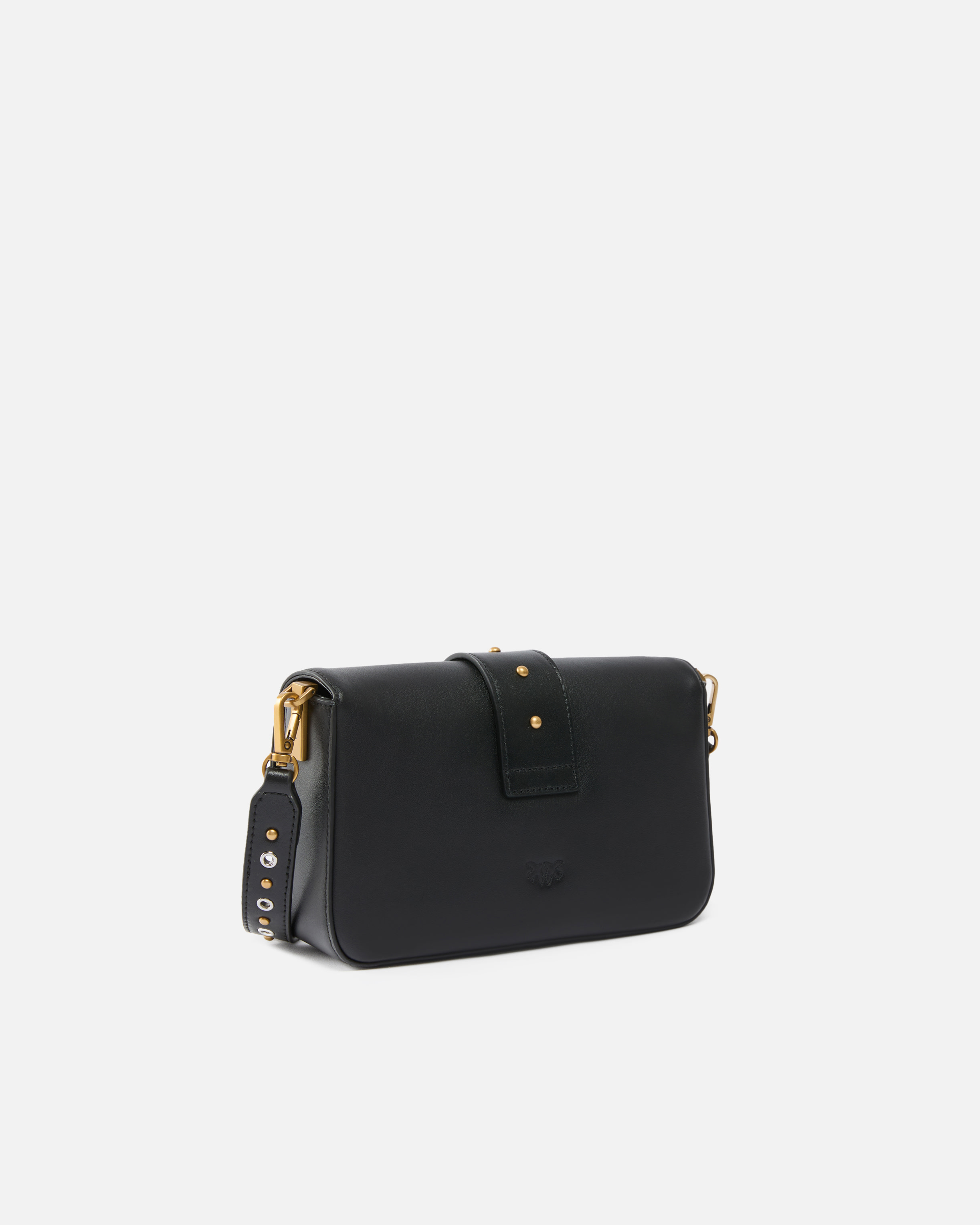 Pinko Mini Love Bag Slouchy Shoulder Bag In Leather With Two Straps In Multi