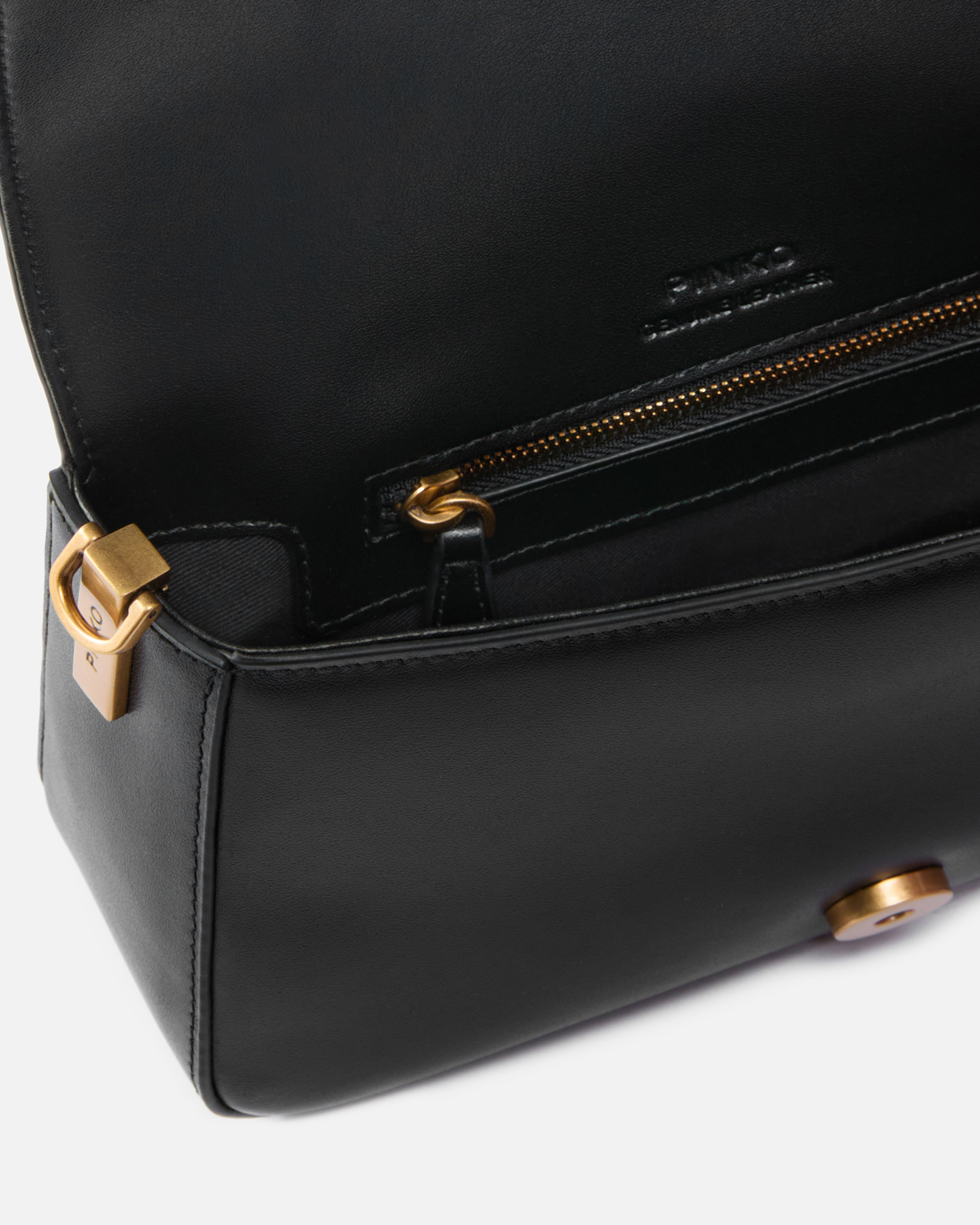 Pinko Mini Love Bag Slouchy Shoulder Bag In Leather With Two Straps In Multi