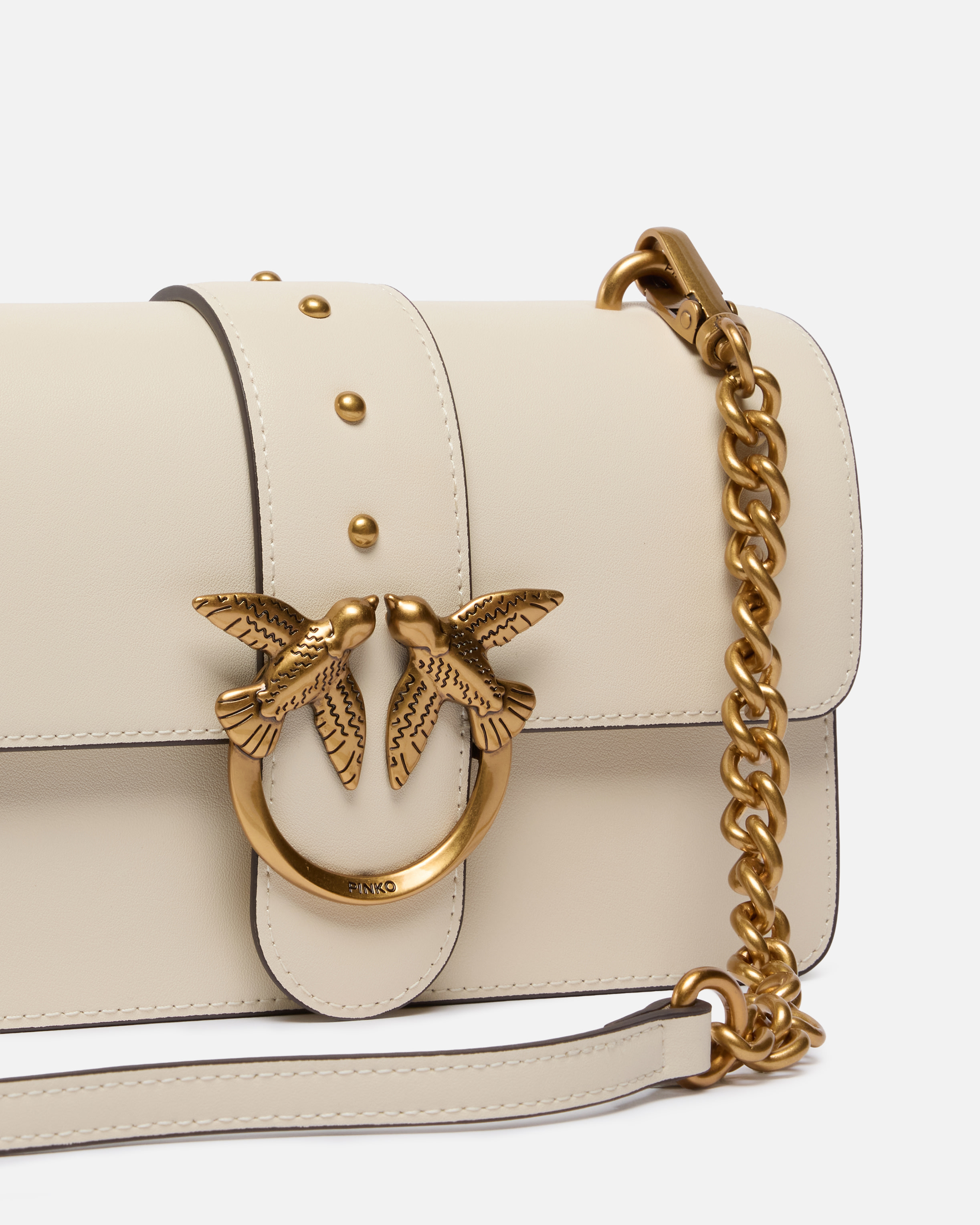 Pinko Love Bag One Small Crossbody Bag In Leather In Multi