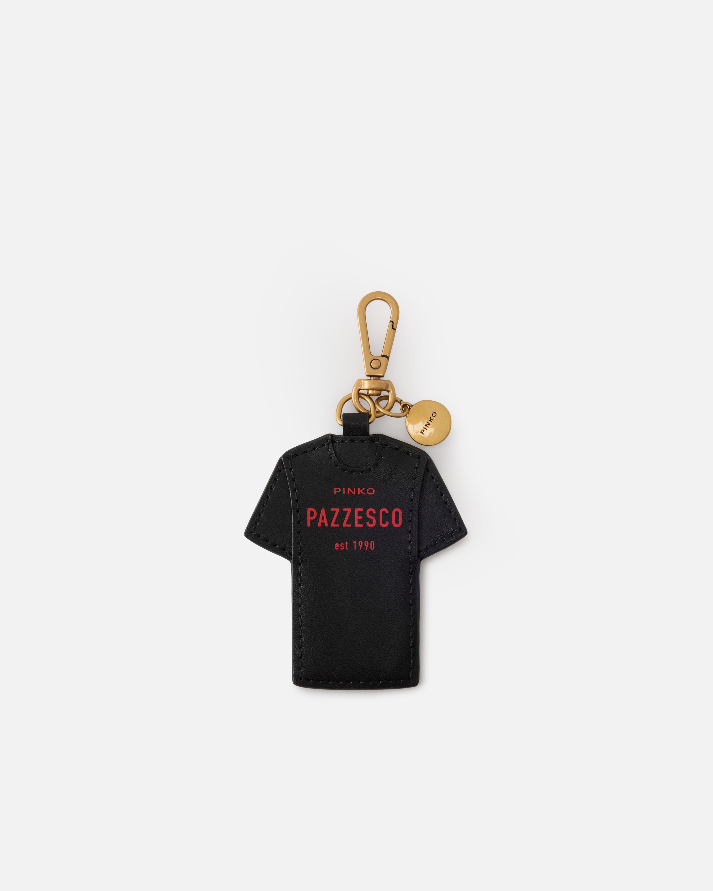 PINKO PAZZESCO t-shirt keyring charm 0
