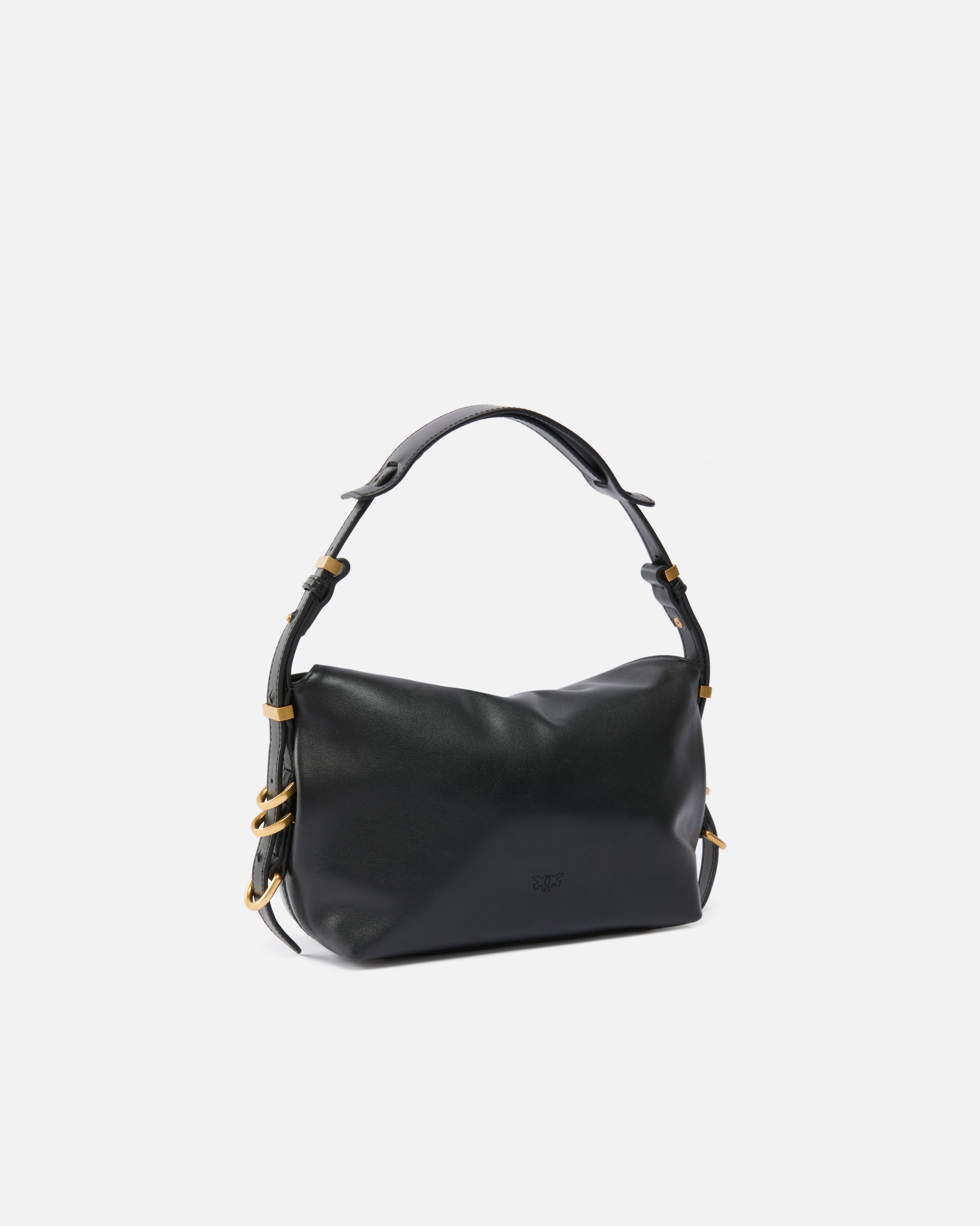 Borsa a spalla piccola Saddle Bag in pelle - Nero - large
