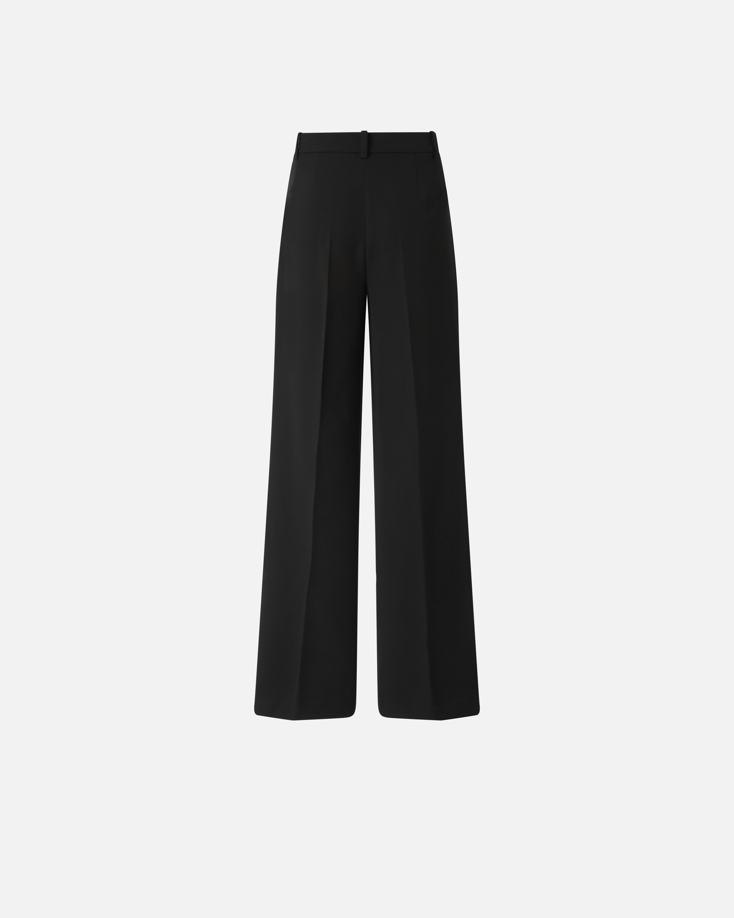 Pinko High-waisted Palazzo Trousers In Flowing Fabric In Black