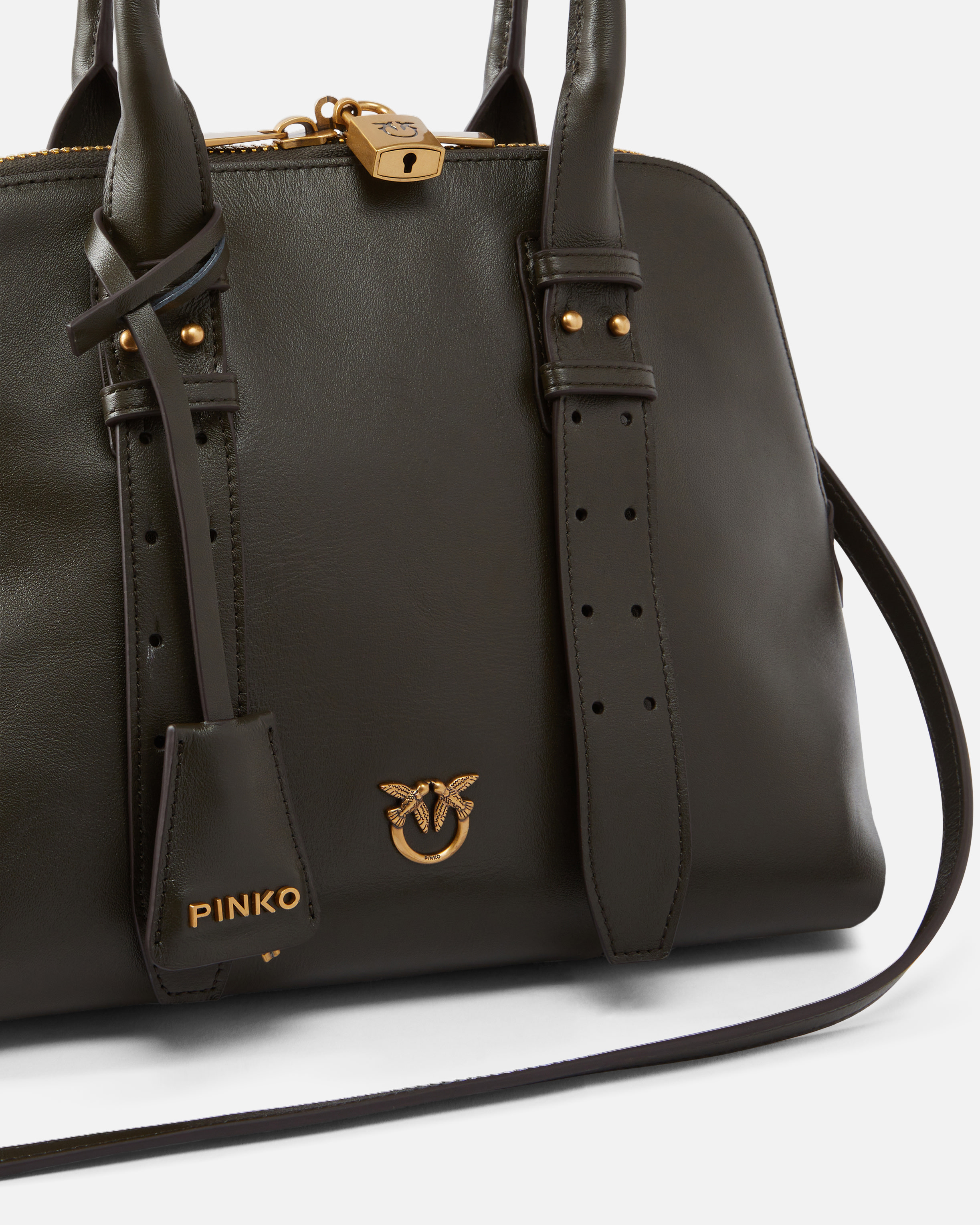 Pinko Escape Bag Medium Leather Handbag