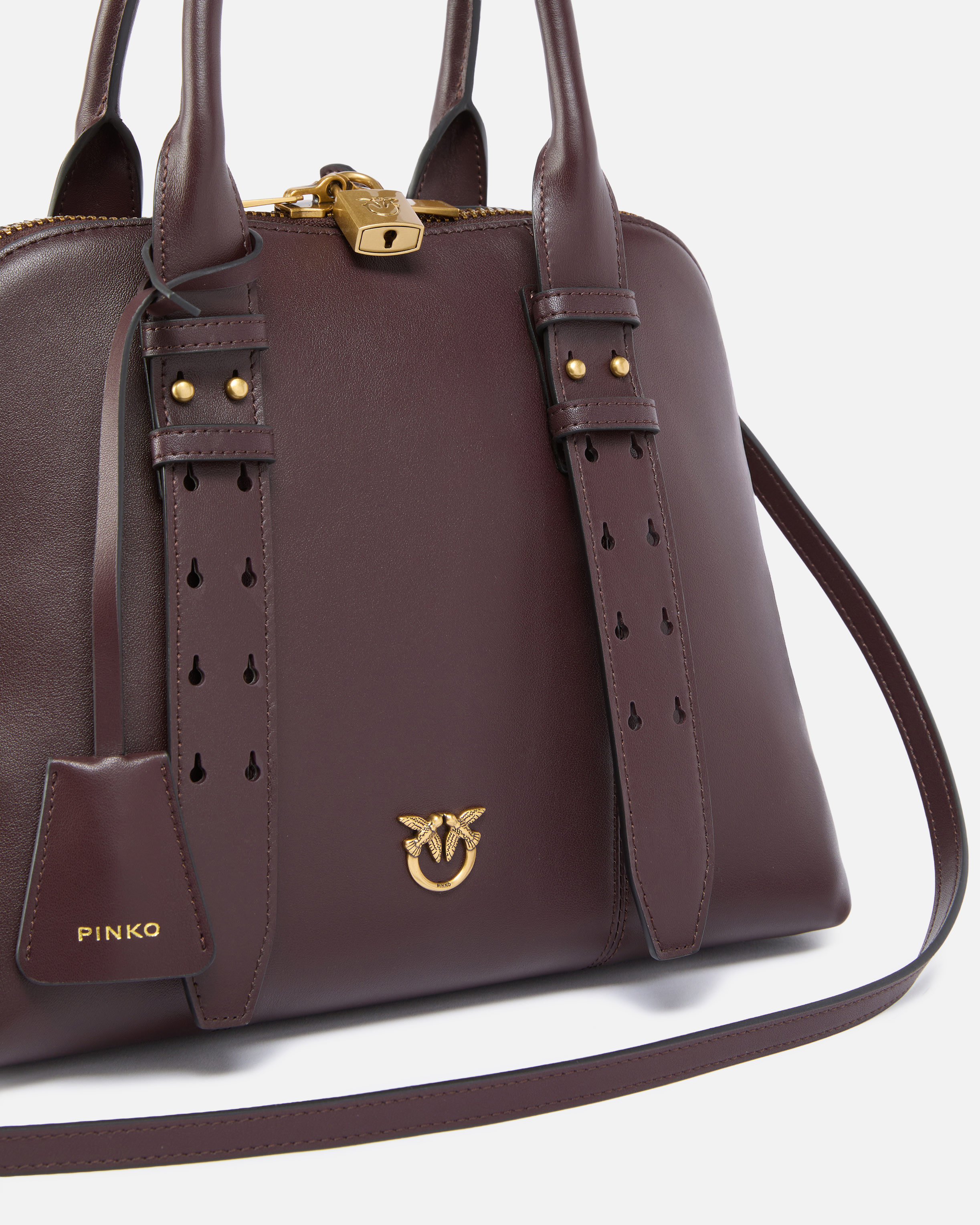 Pinko Escape Bag Medium Leather Handbag