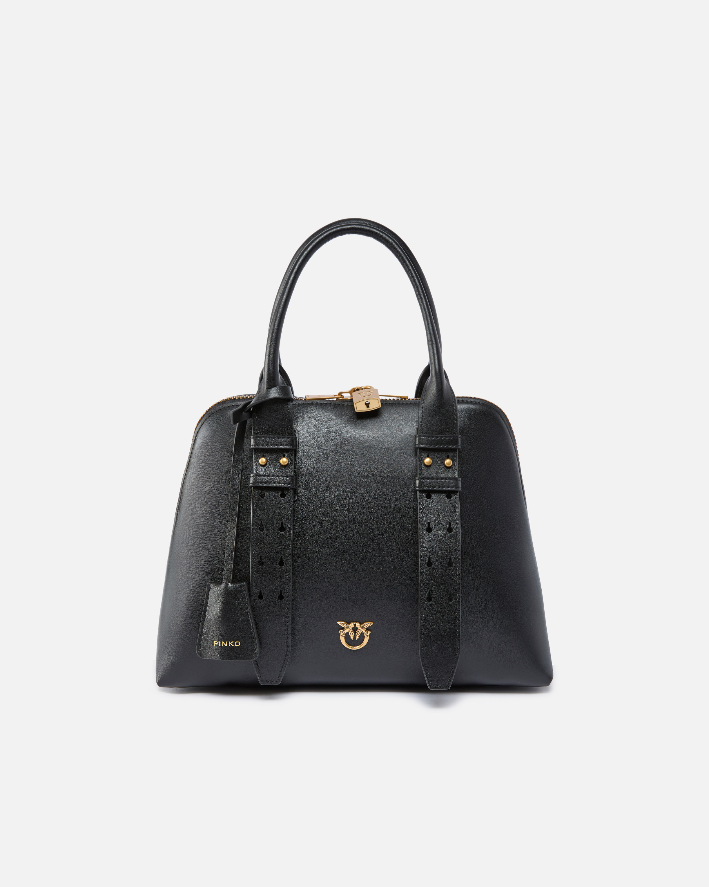 Pinko Escape Bag Medium Leather Handbag In Multi