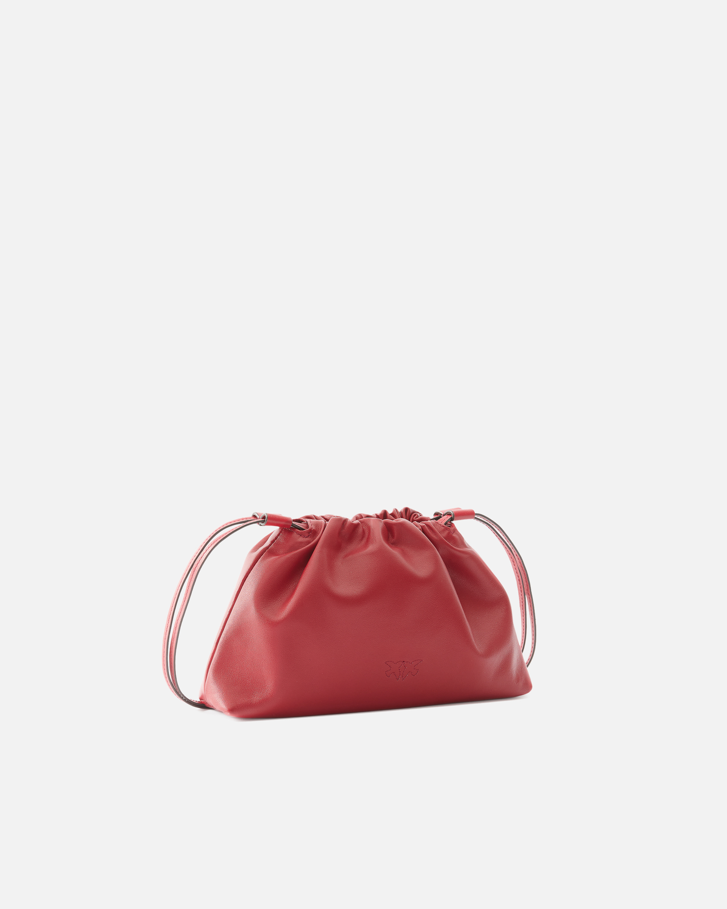 Pinko Drawstring Leather Shoulder Bag