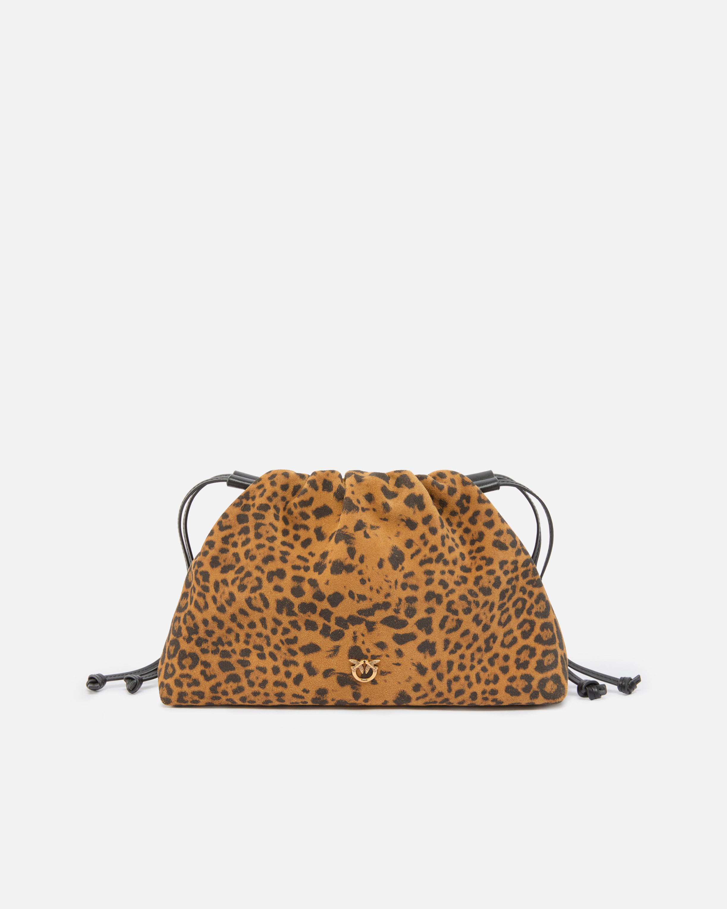 Pinko Mini Clutch In Animal Print Suede