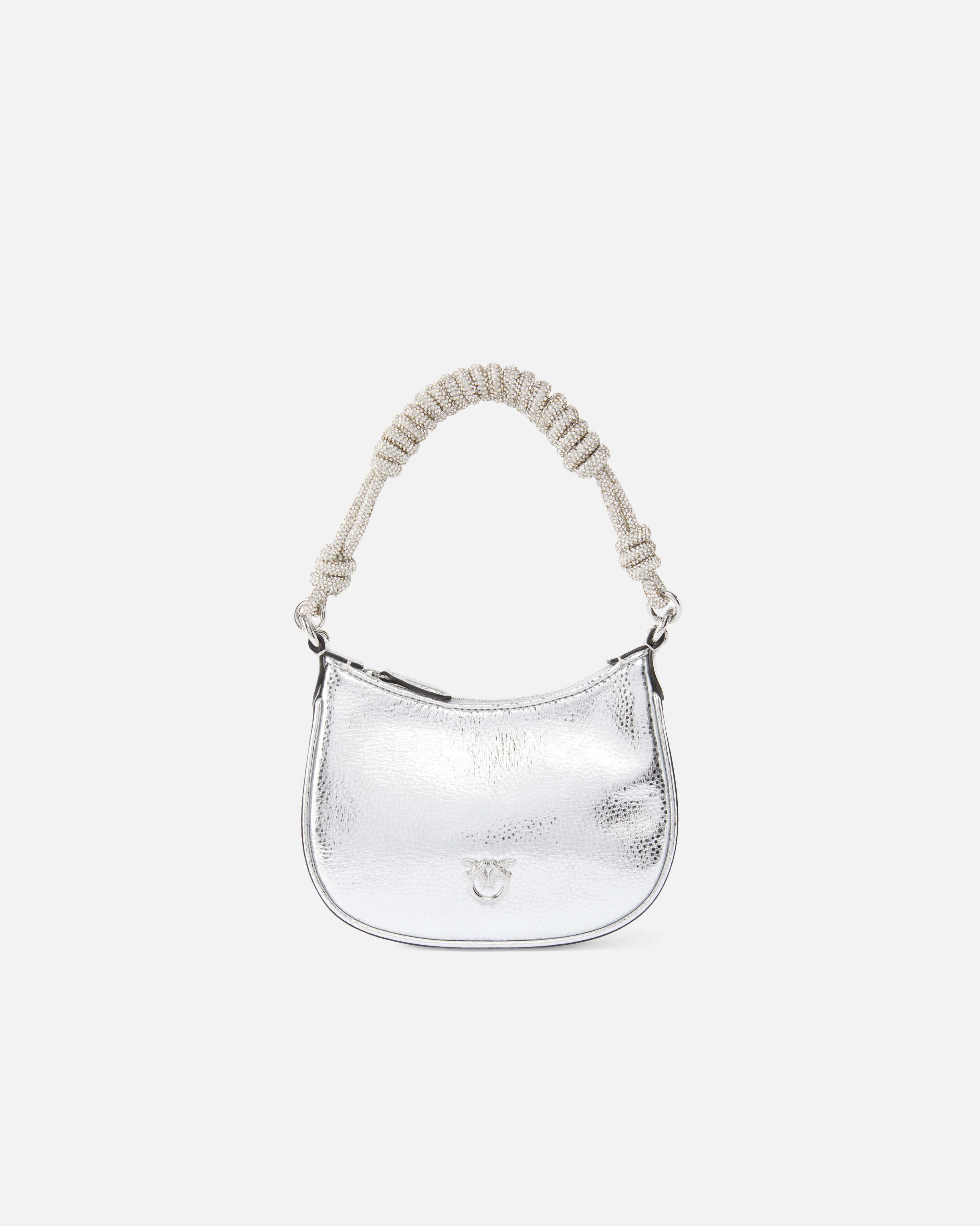 Pinko Half Moon Baby C With Laminated Tumbled Leather Handle