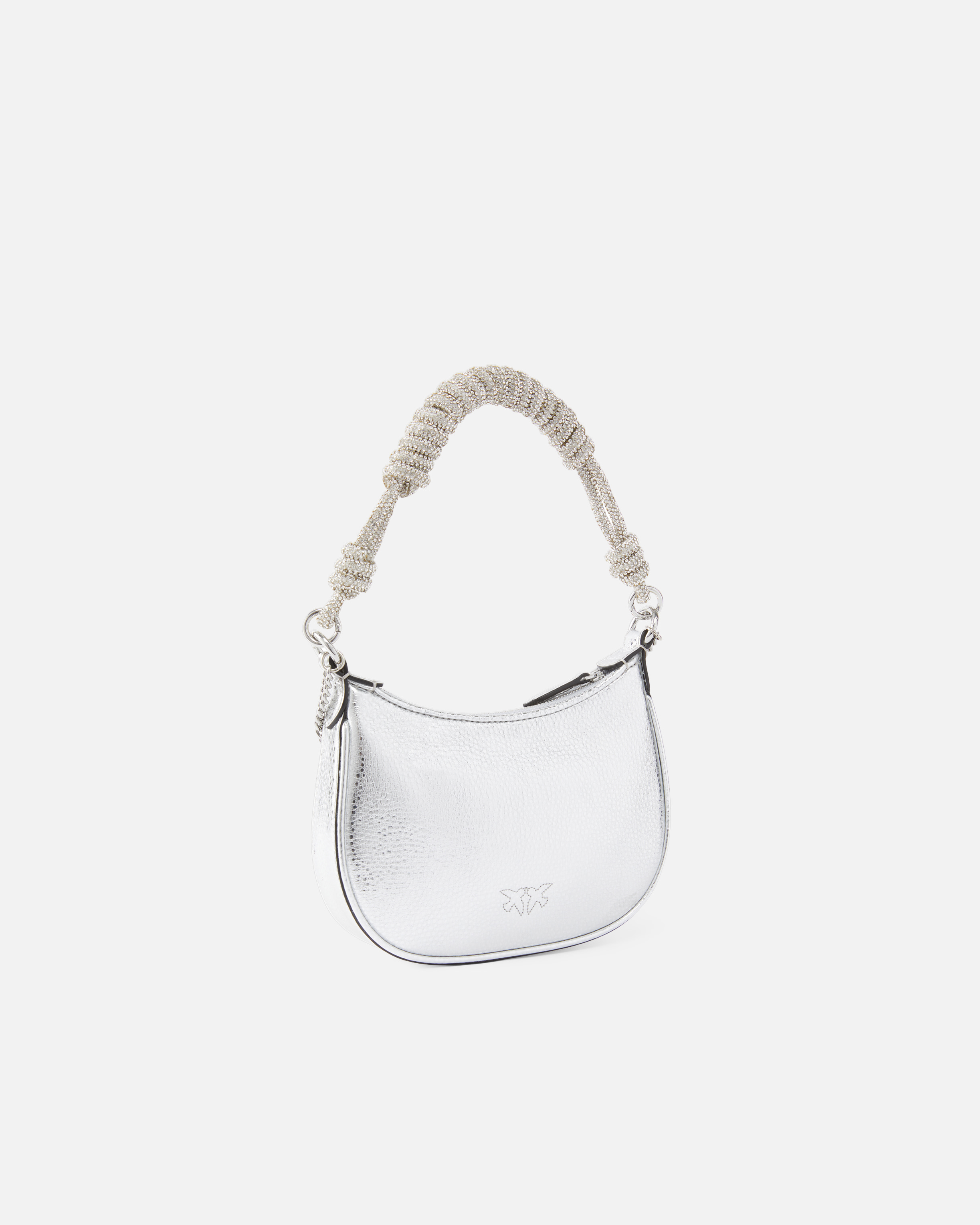 Pinko Half Moon Baby C With Laminated Tumbled Leather Handle