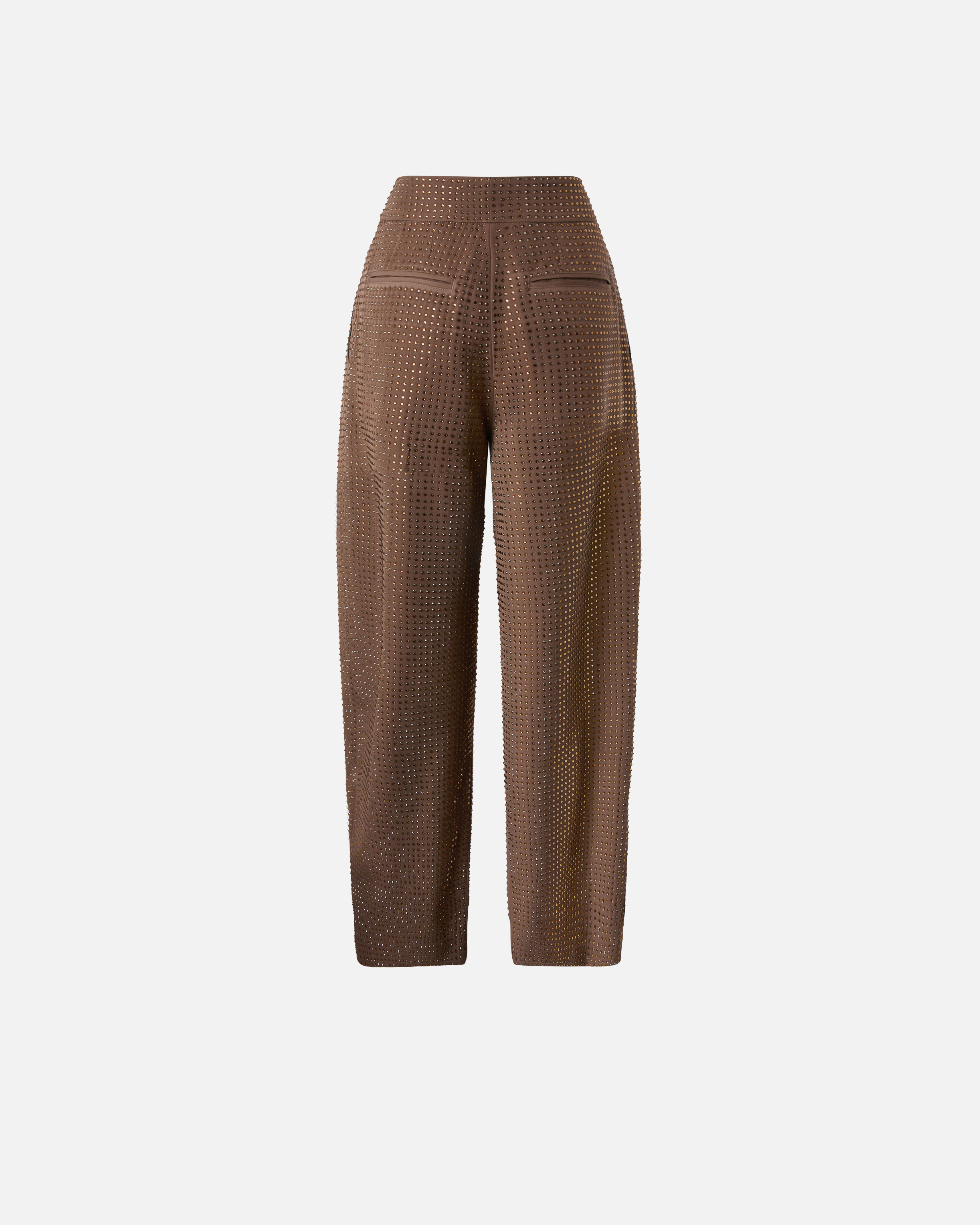 Pinko Wide Full Rhinestone Trousers