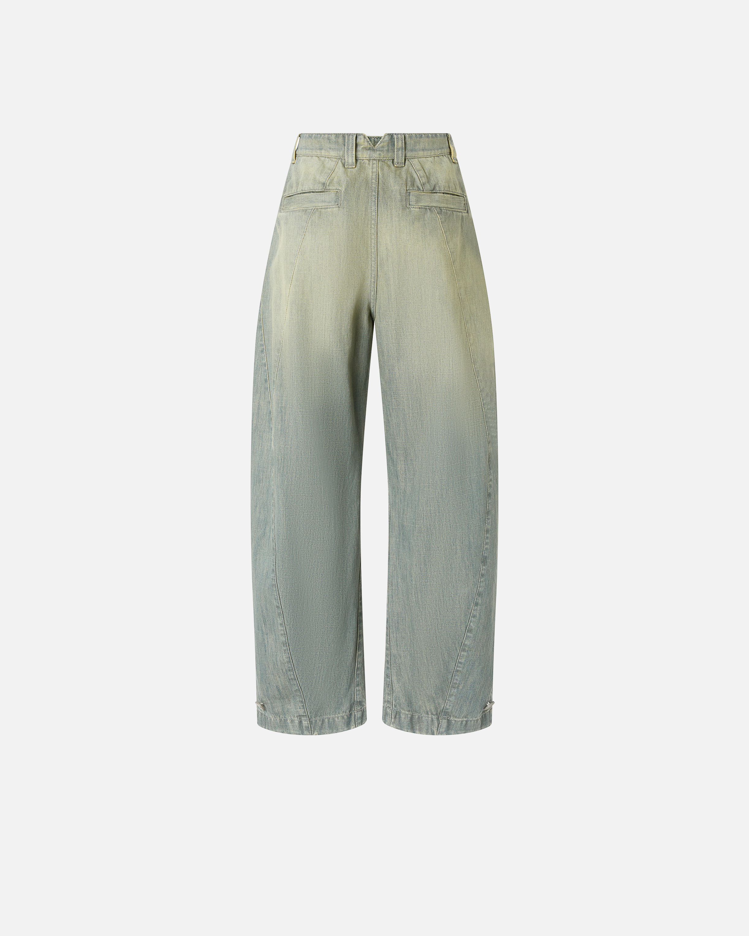 Pinko Vintage Denim P-pants Jeans With Balloon Leg In Light Vintage Wash