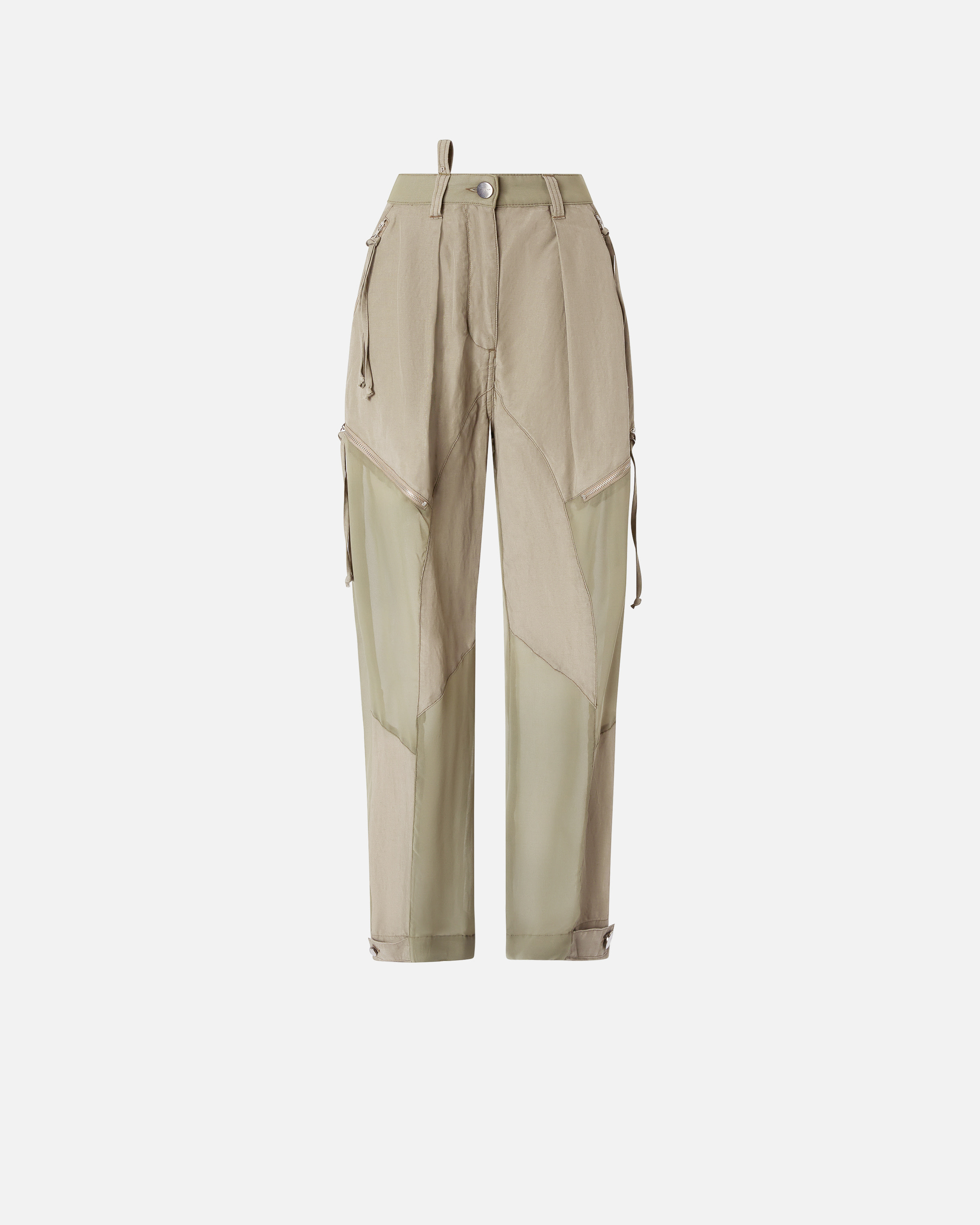 P-Pants trousers with zip and sheer inserts PINKO → Shop Online