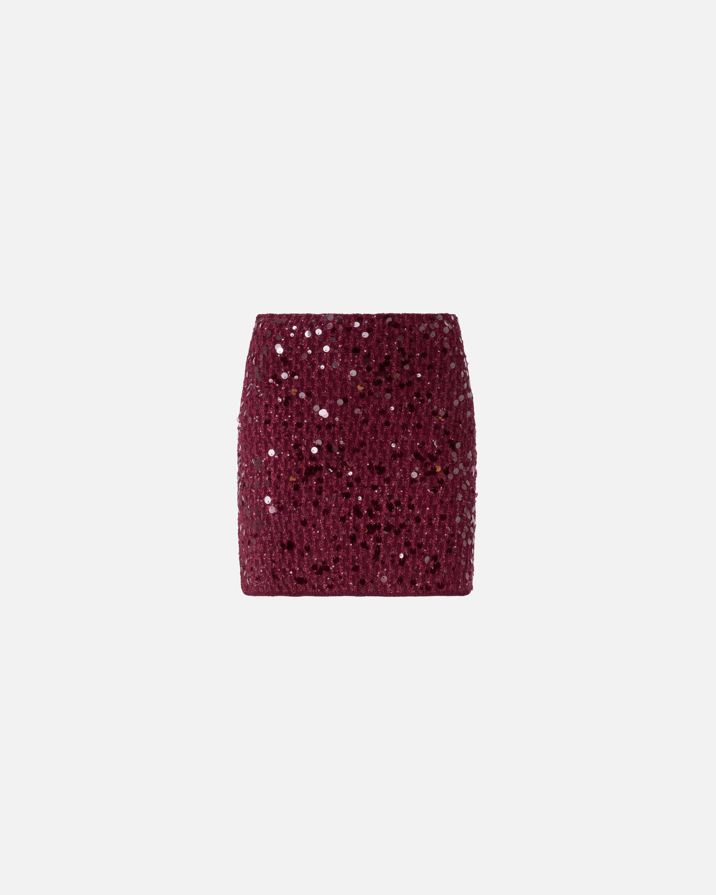Pinko All-over Sequinned Mini Skirt In Red