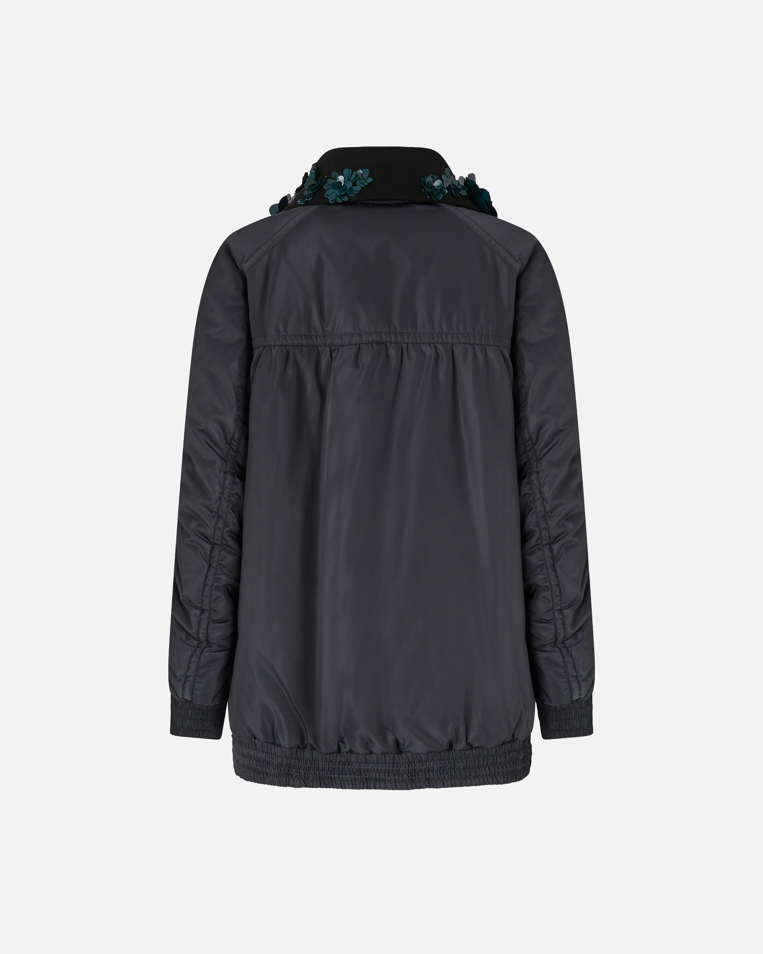Pinko Long-sleeved Cotton Jacket In Black