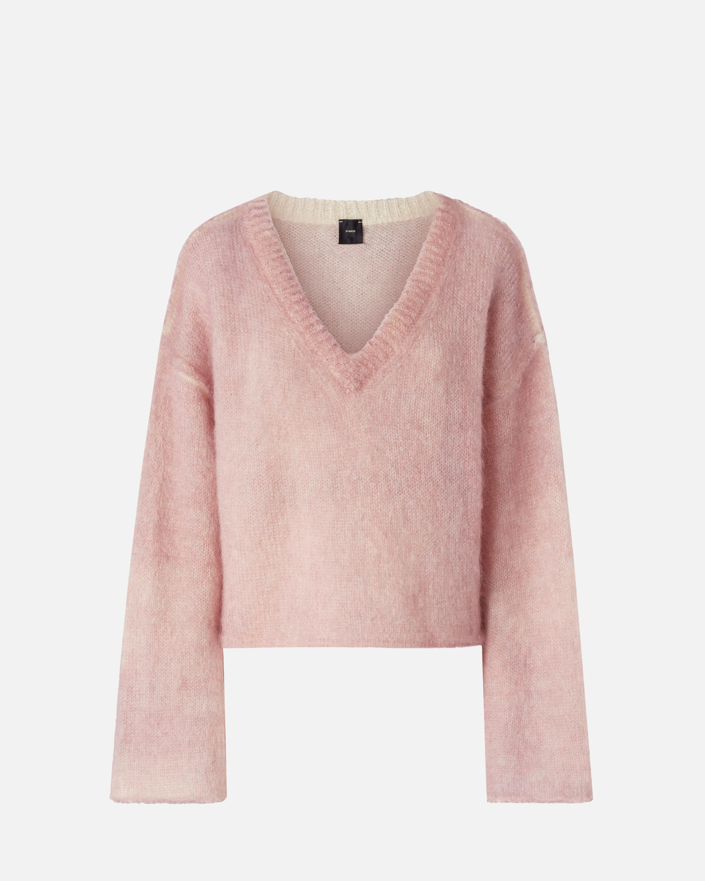 Maglione ampio in misto lana mohair - Rosa - large