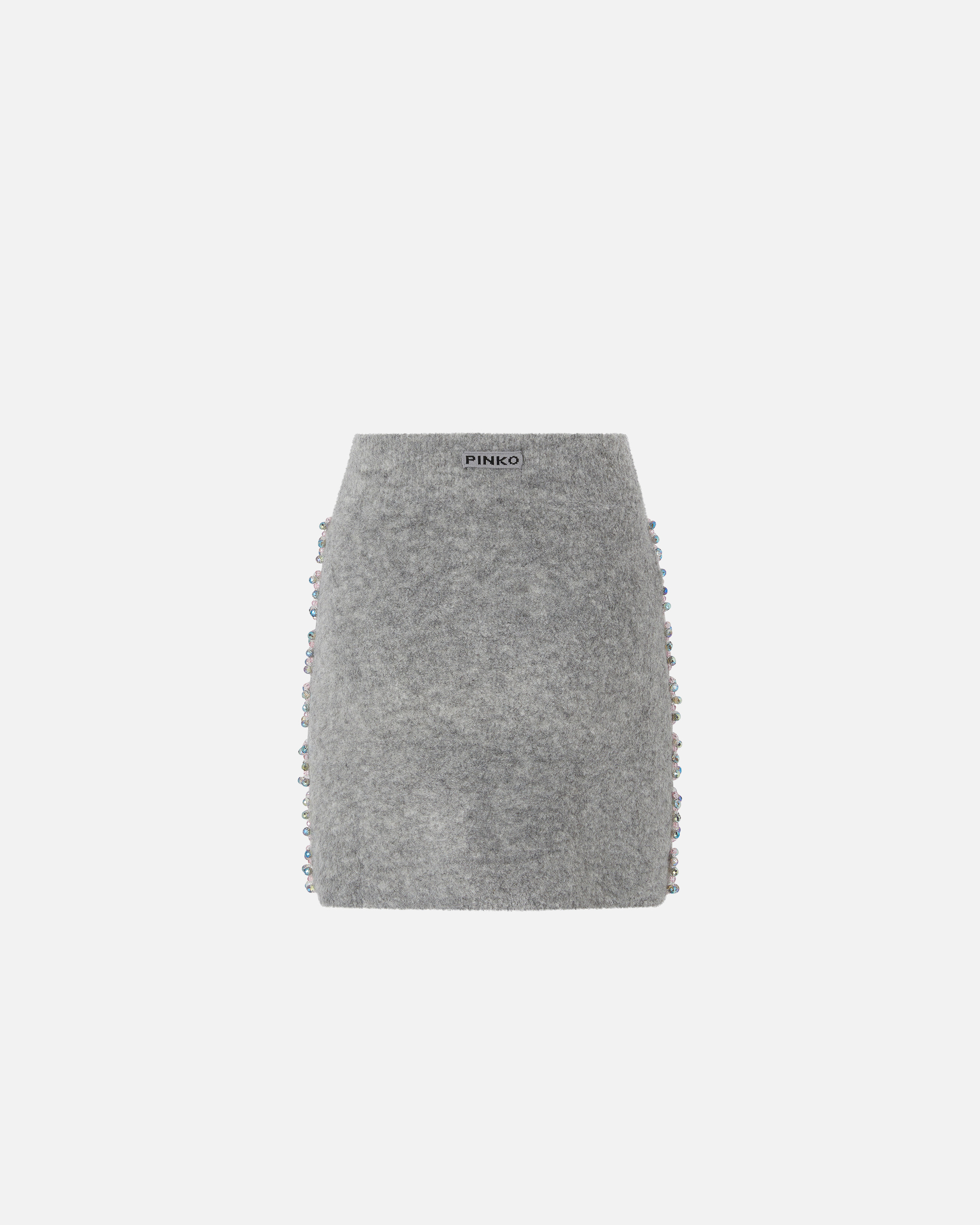 Pinko Crystal Embroidery Miniskirt In Multi