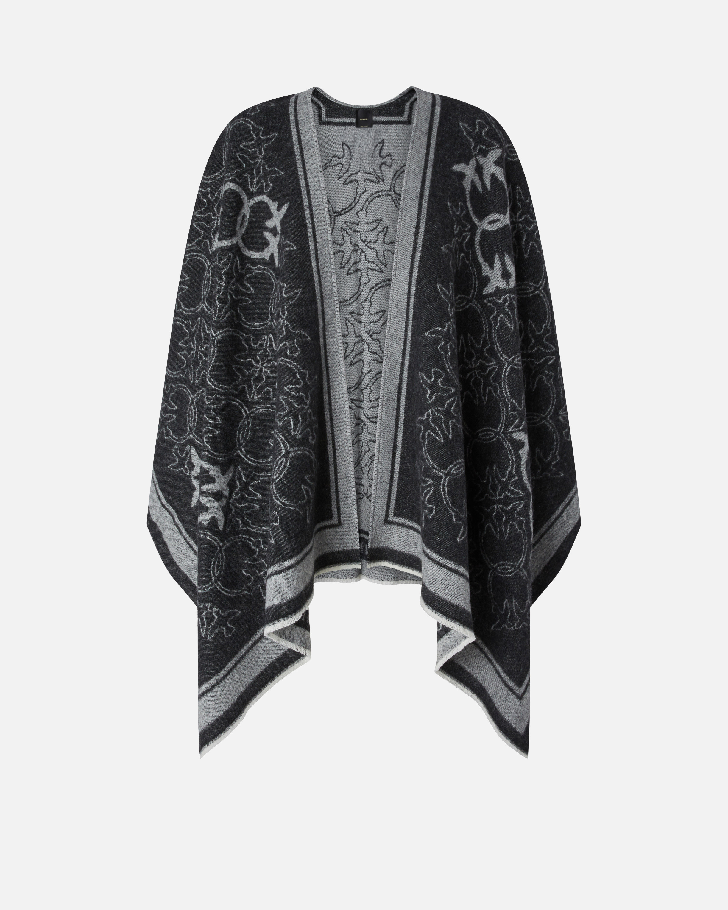 Pinko Cape With Love Birds Logo Motif In Multi