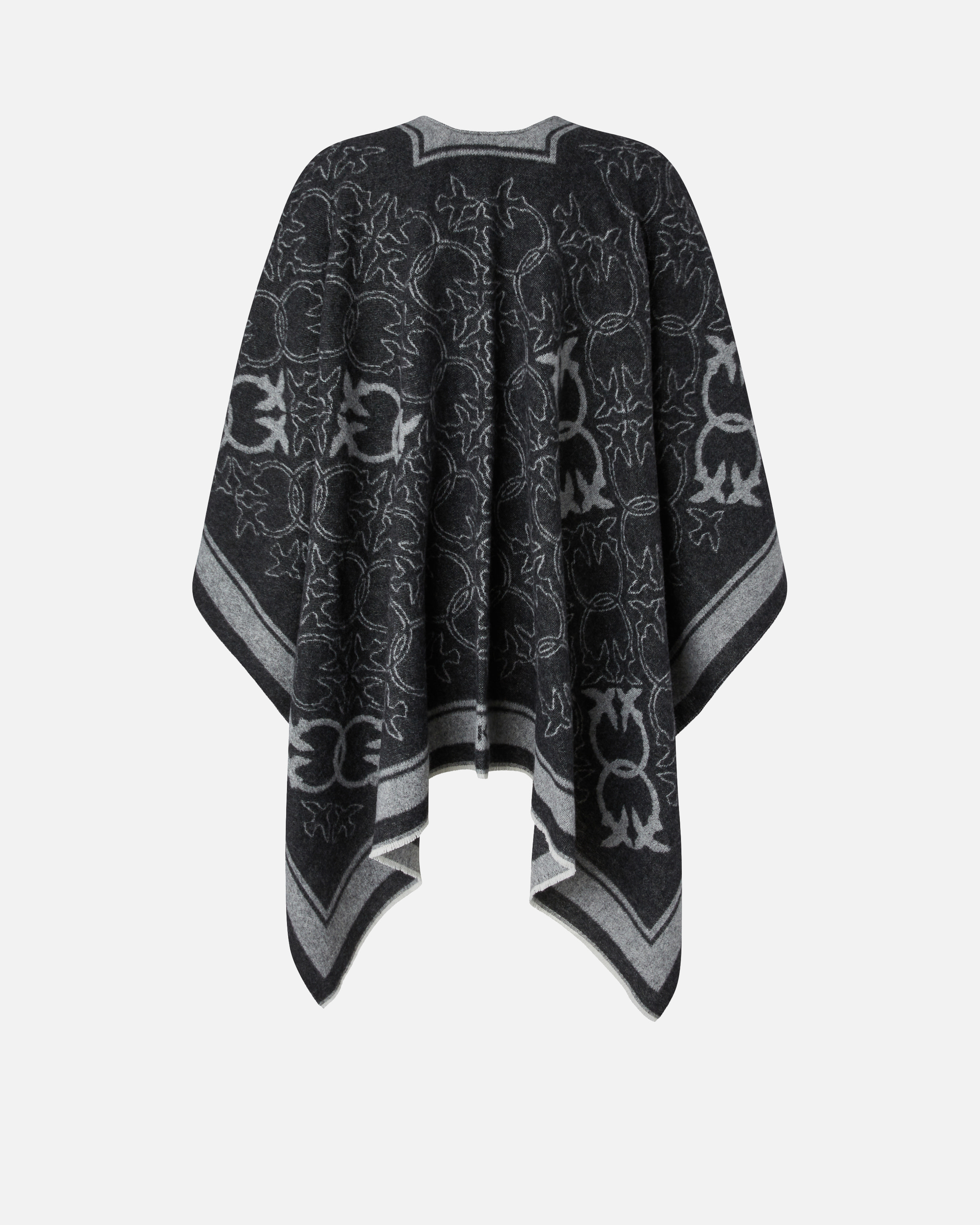 Pinko Cape With Love Birds Logo Motif In Multi