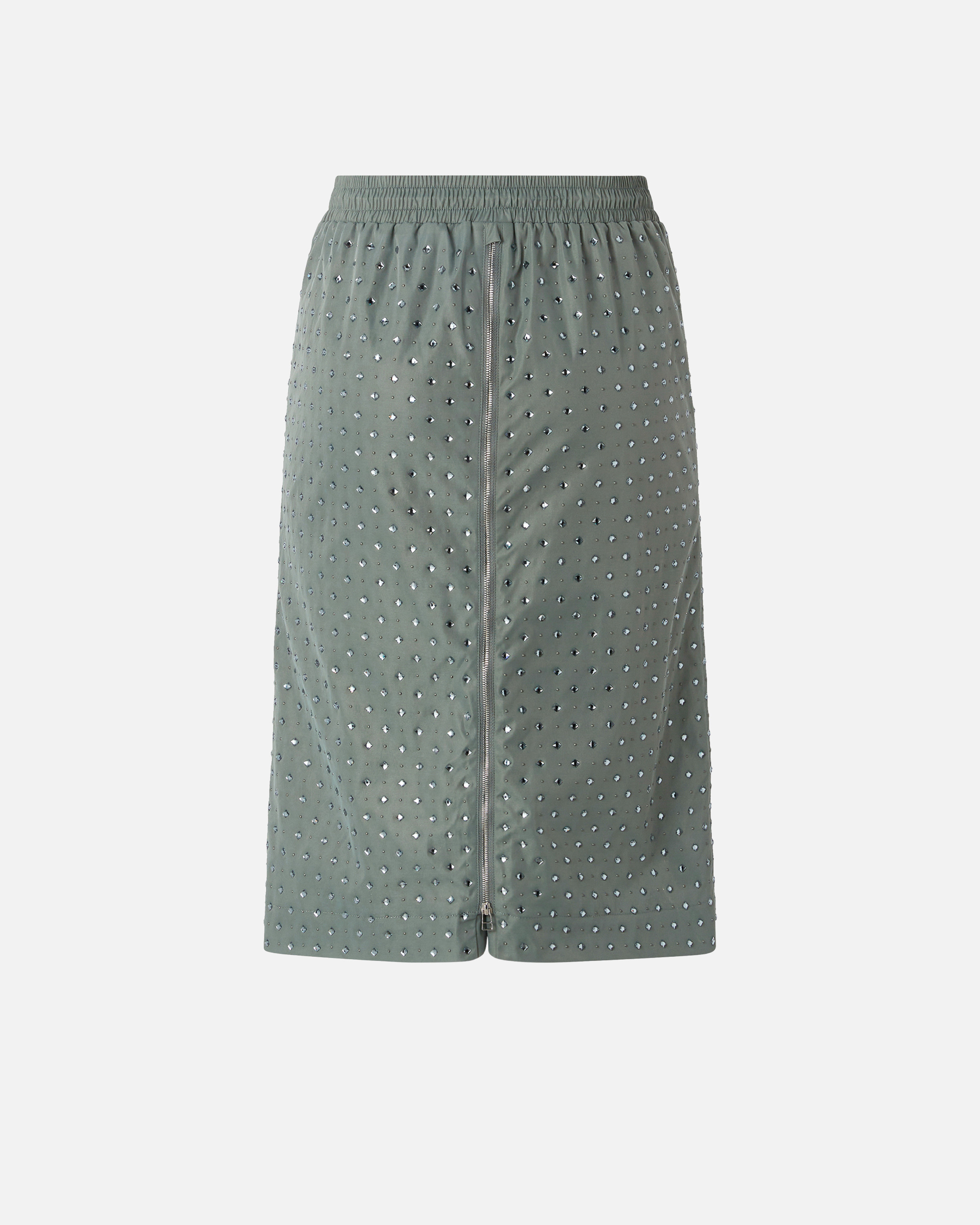 Pinko Alona Embellished Midi Skirt In Green