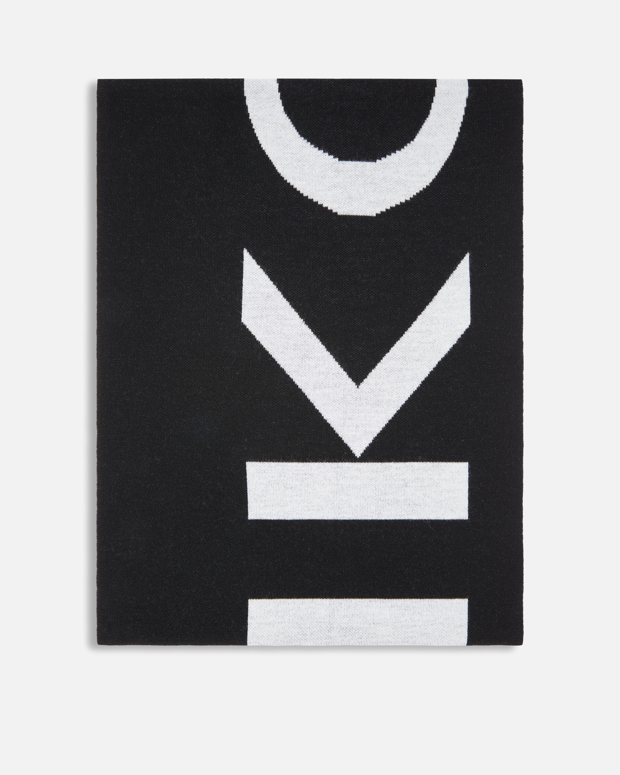 Шарф с буквенным логотипом PINKO - ЧЕРНЫЙ, МНОГОЦВЕТНЫЙ - large