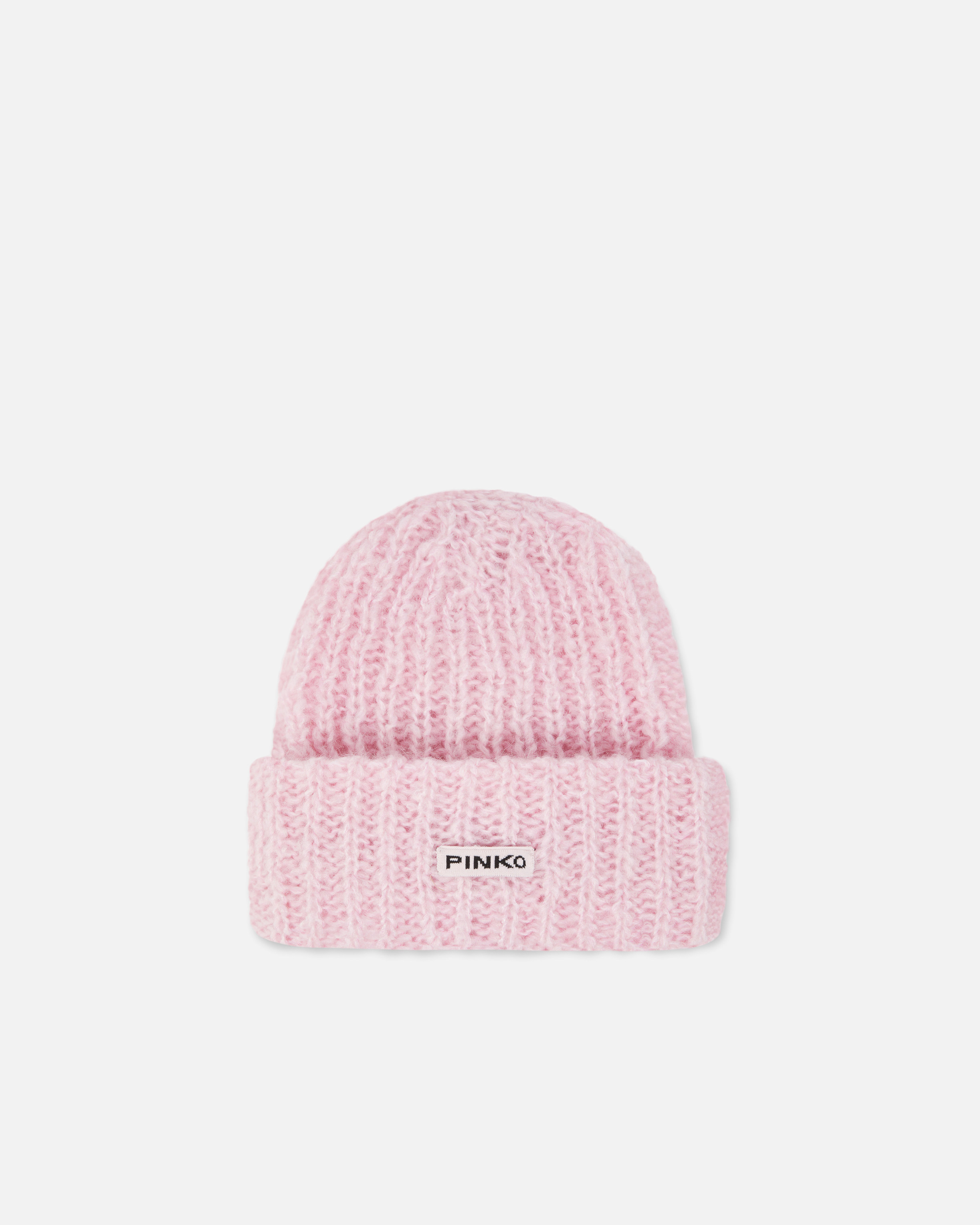 Pinko Ribbed-knit Beanie In Pink