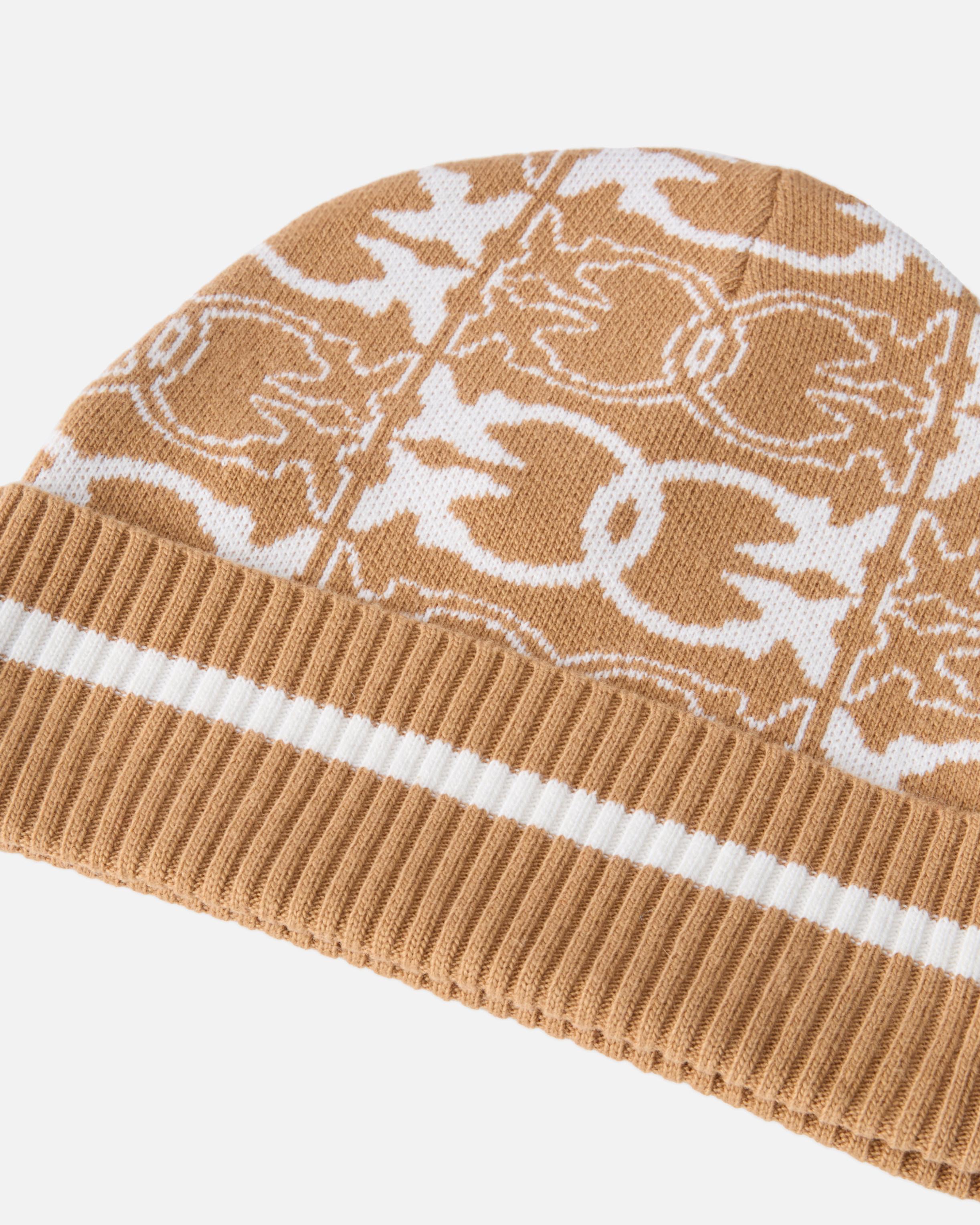 Pinko Beanie Jacquard Logo In Multi