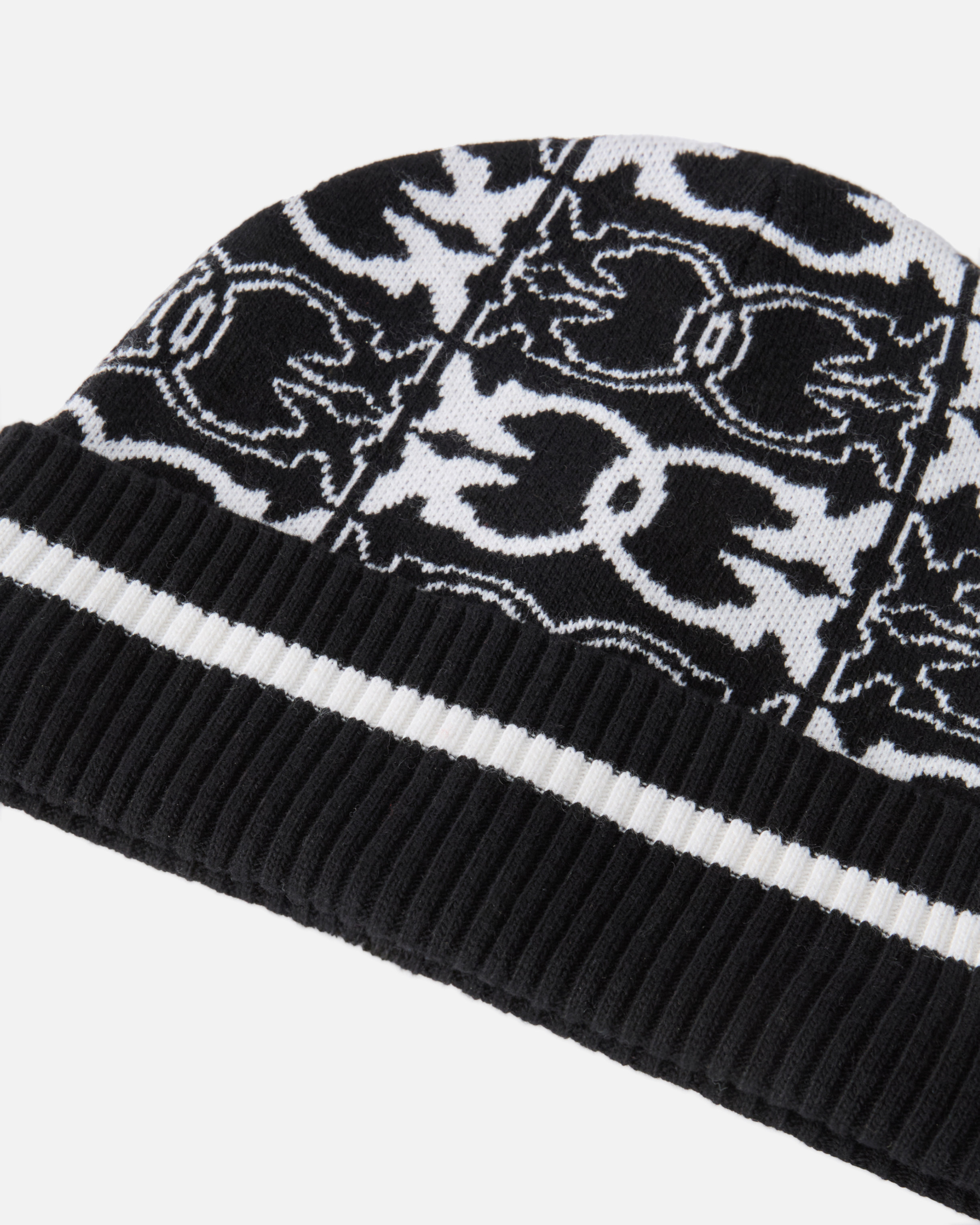 Pinko Beanie Jacquard Logo In Multi