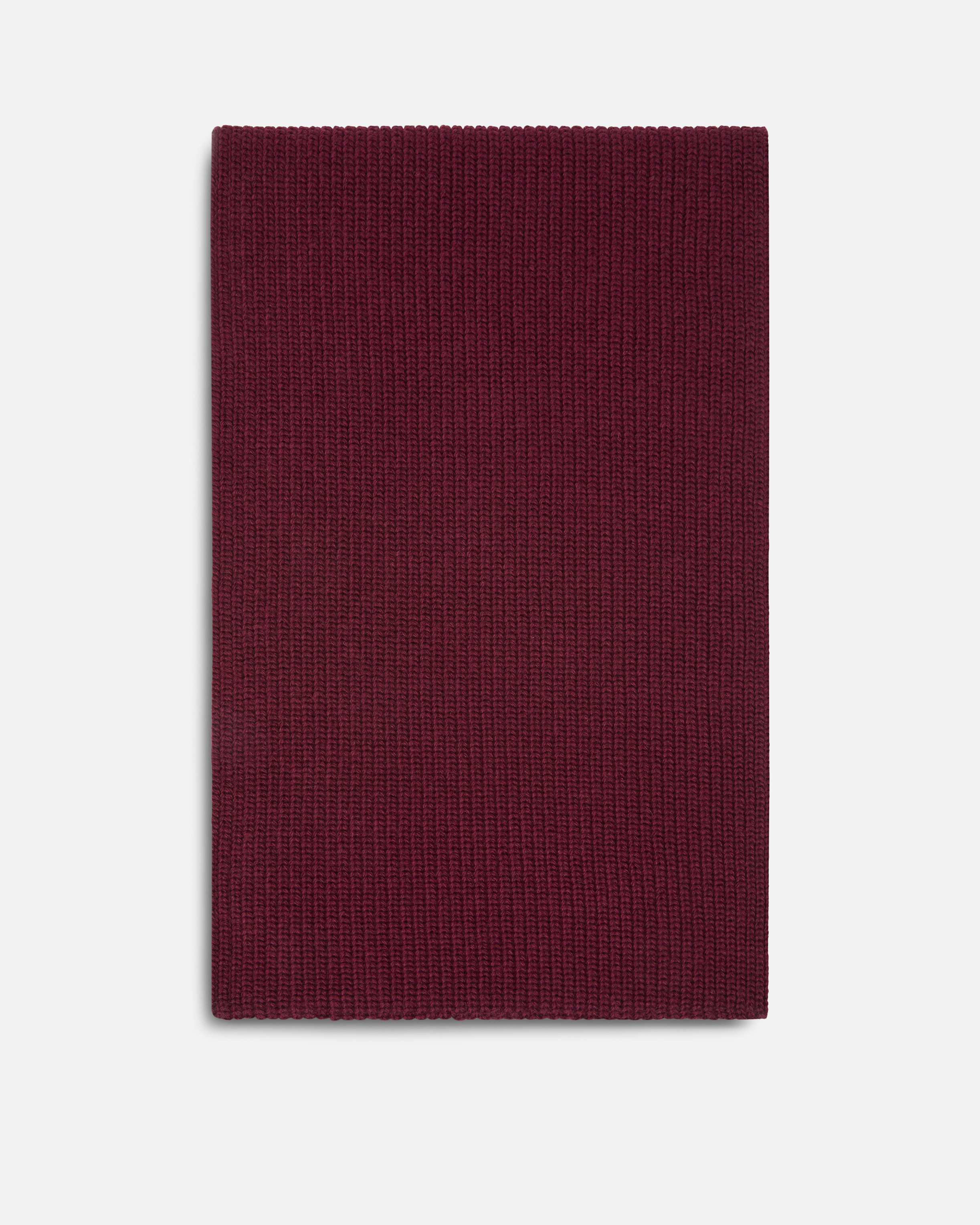 Pinko Ribbed Wool-blend Scarf In Red