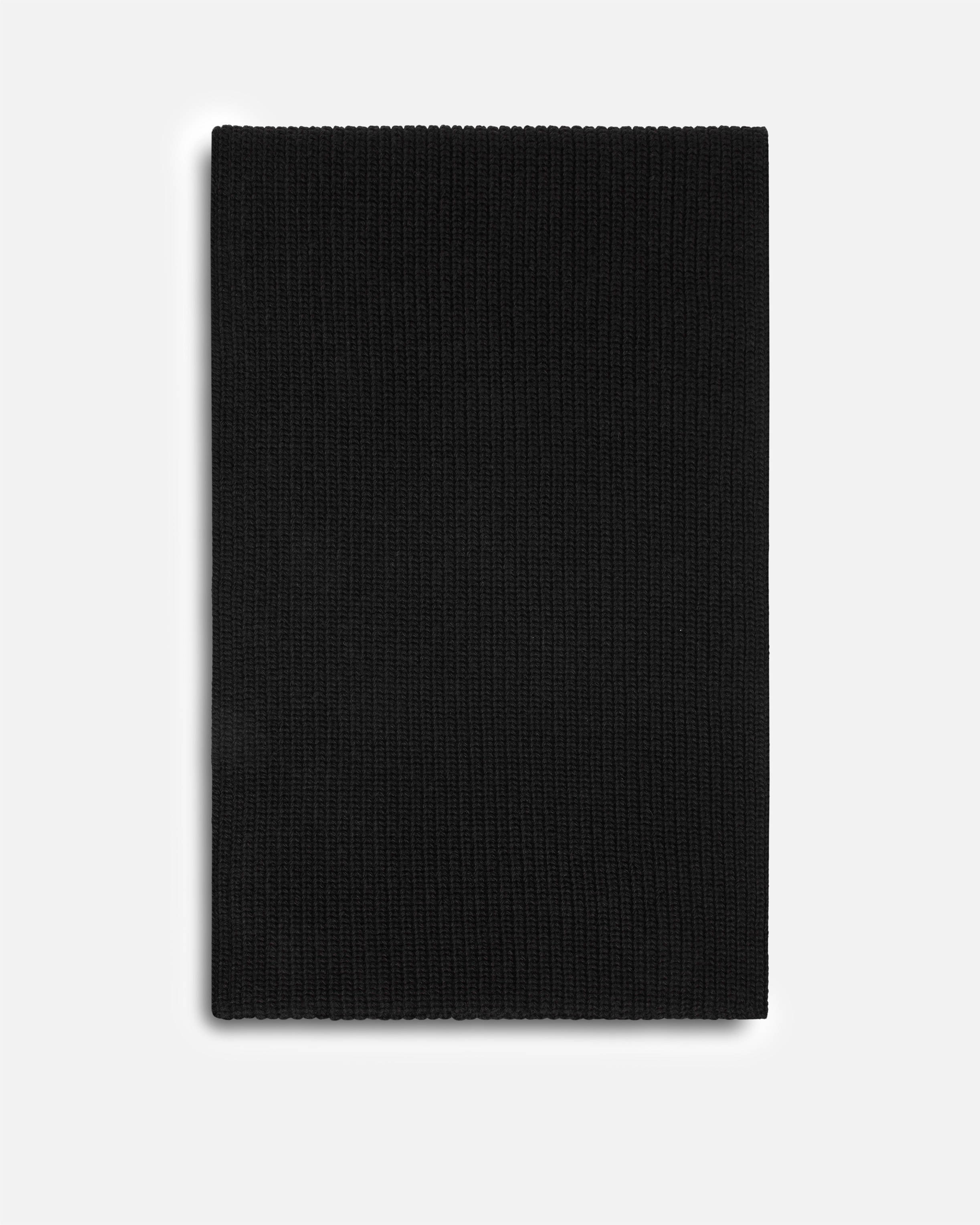Pinko Ribbed Wool-blend Scarf In Black