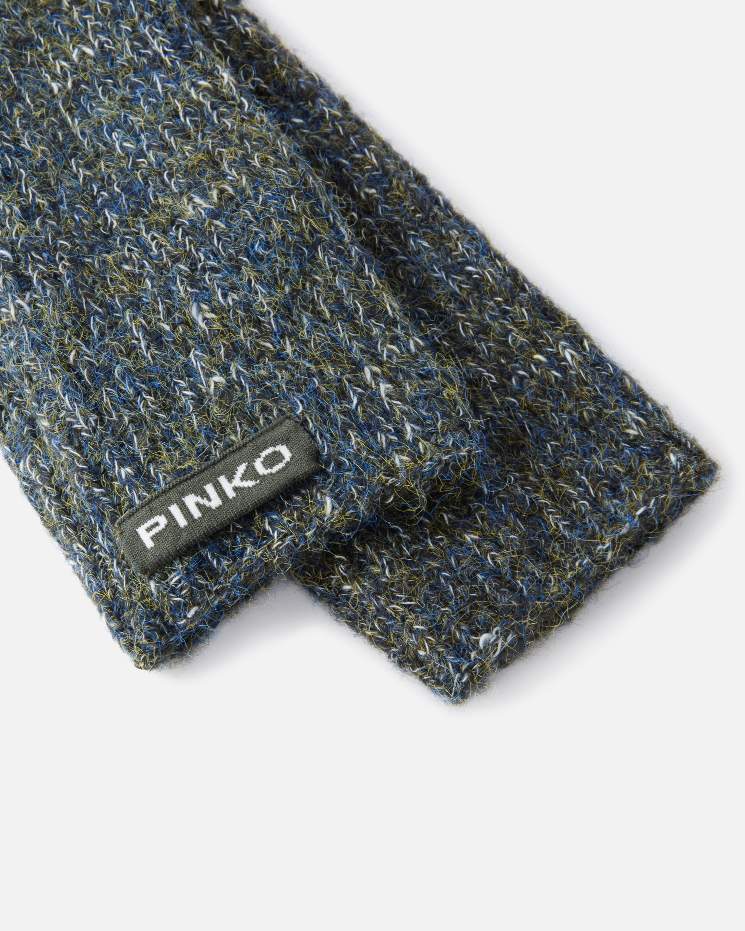 Pinko Jewel-embellished Fingerless Gloves In Gray