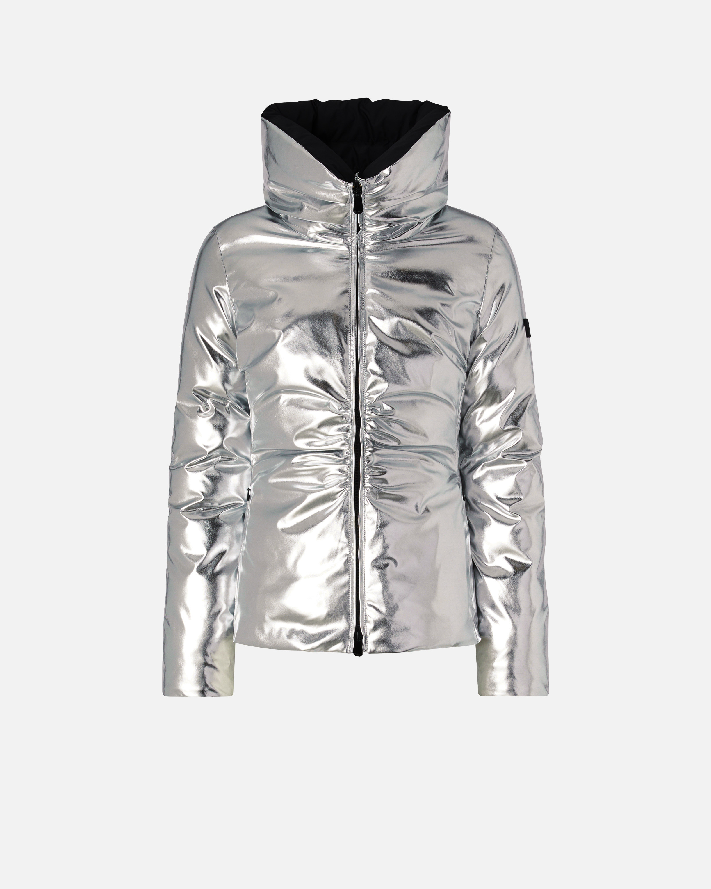 Steppjacke aus Stoff mit Spiegel-Effekt - Silver - large
