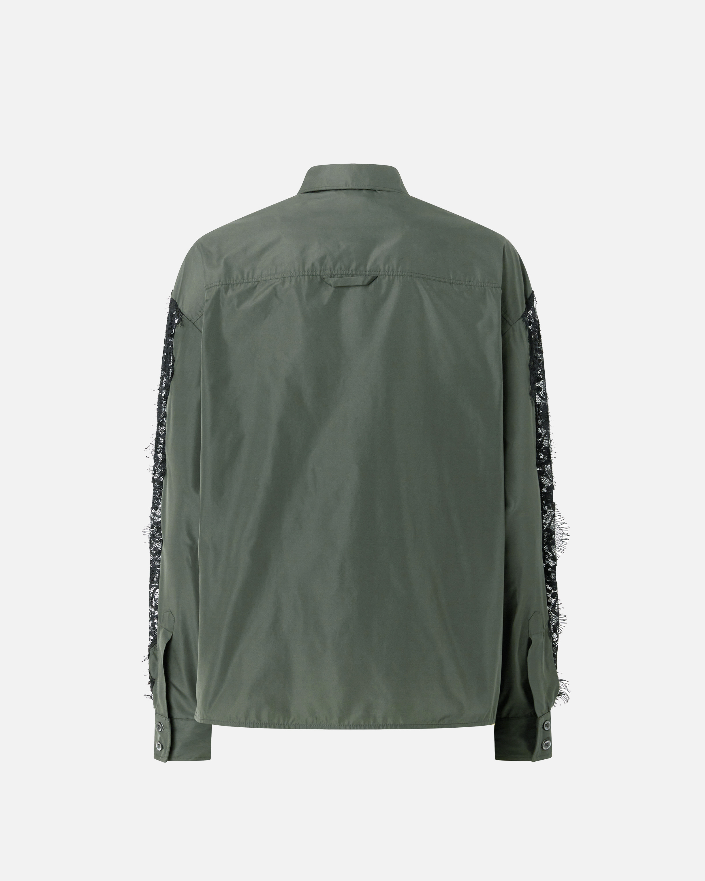 Pinko Lace Sleeve Shirt In Green