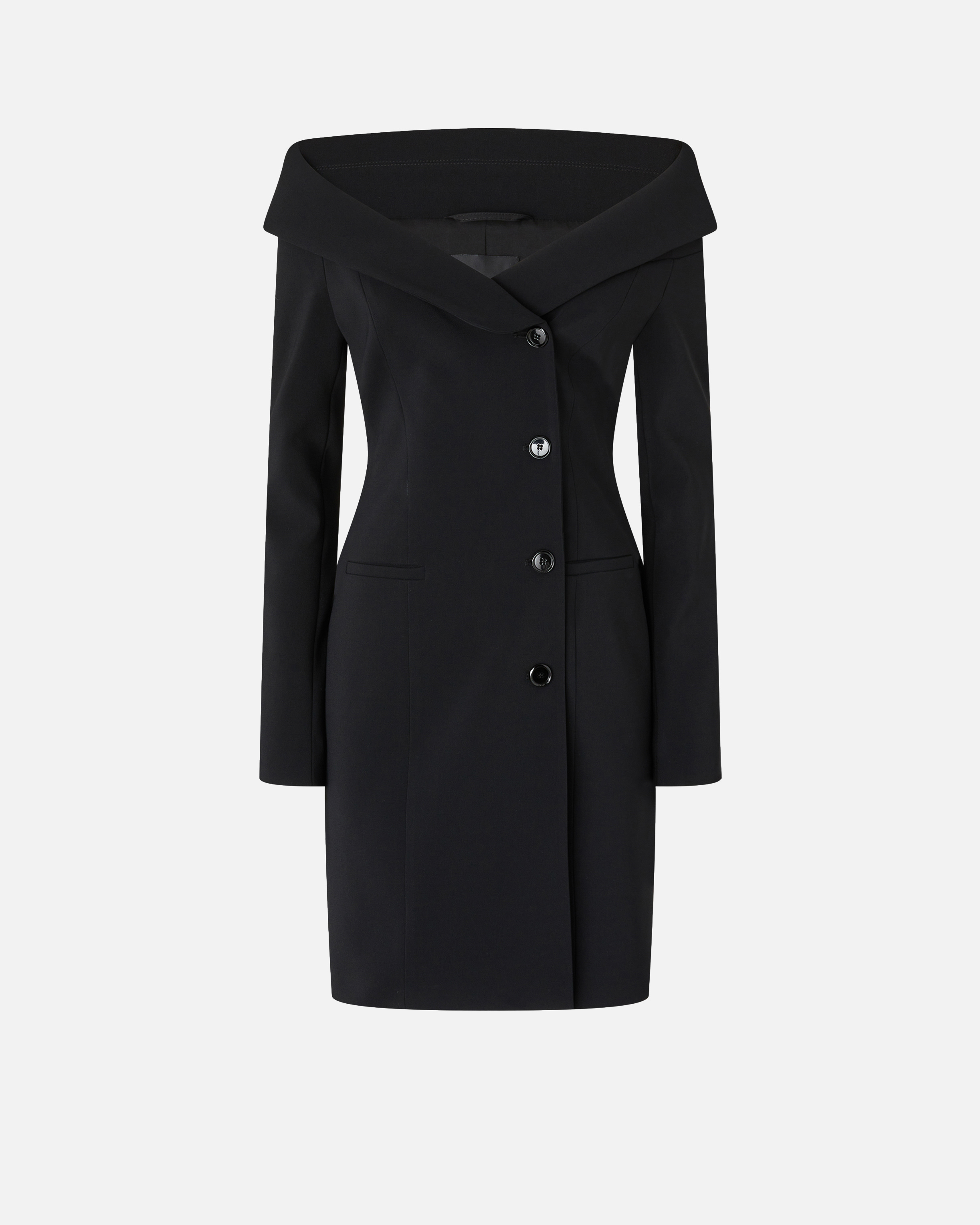 Pinko Rosemarie Stretch Crepe Dress In Black