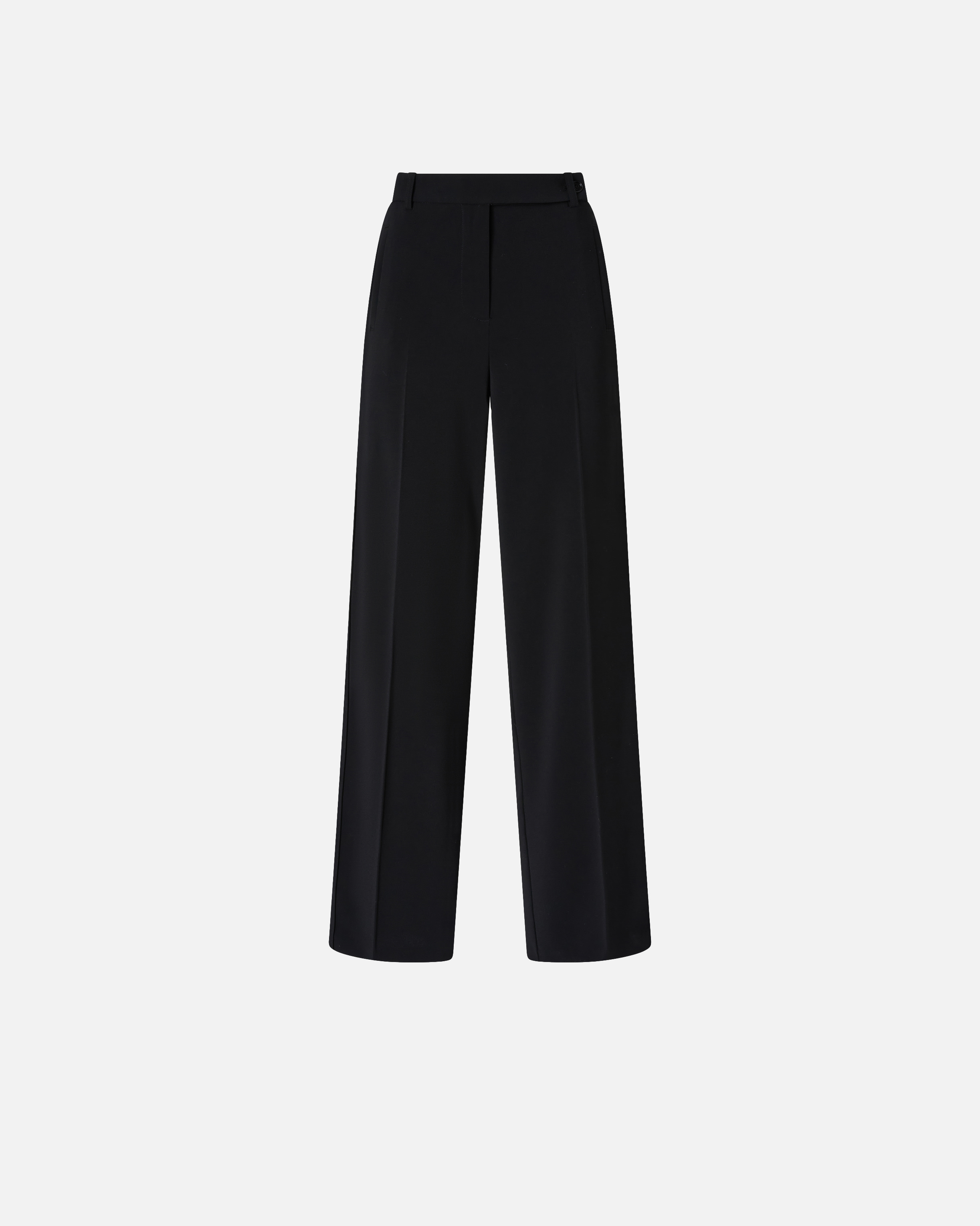 Pinko Special-occasion Wide-leg Cady Trousers In Black