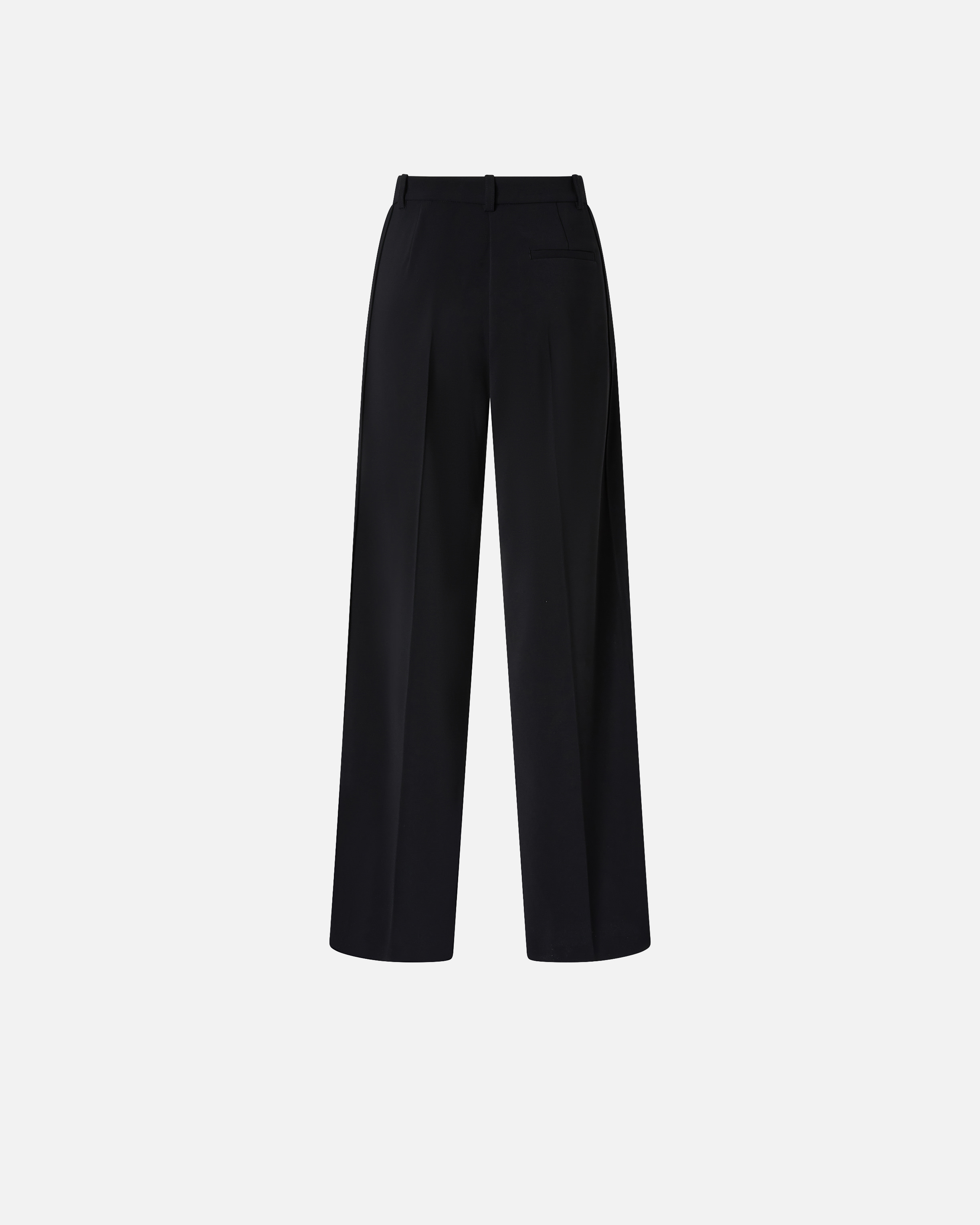 Pinko Special-occasion Wide-leg Cady Trousers In Black