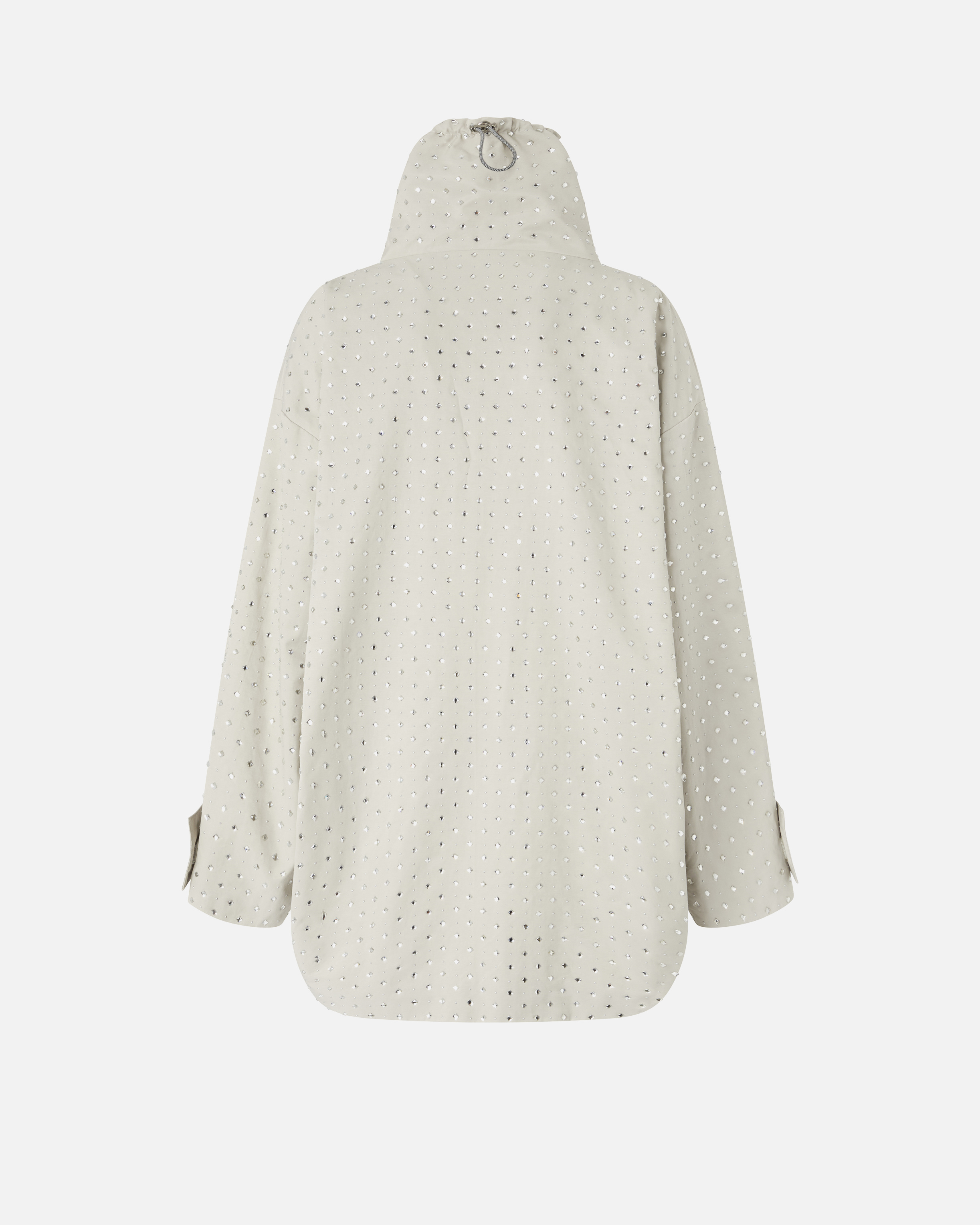 Parka con strass y tachuelas 1