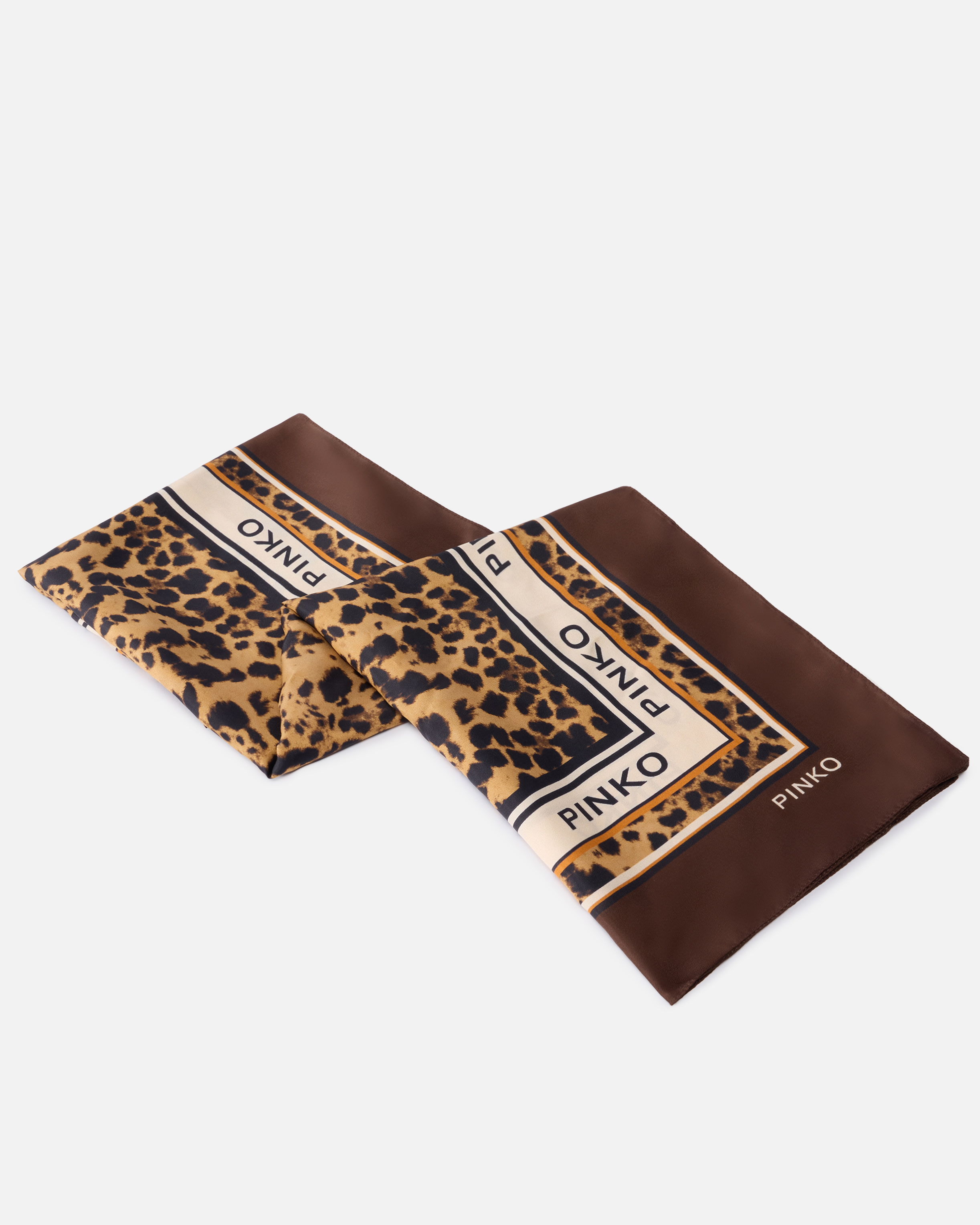 Foulard con stampa leopardata 2