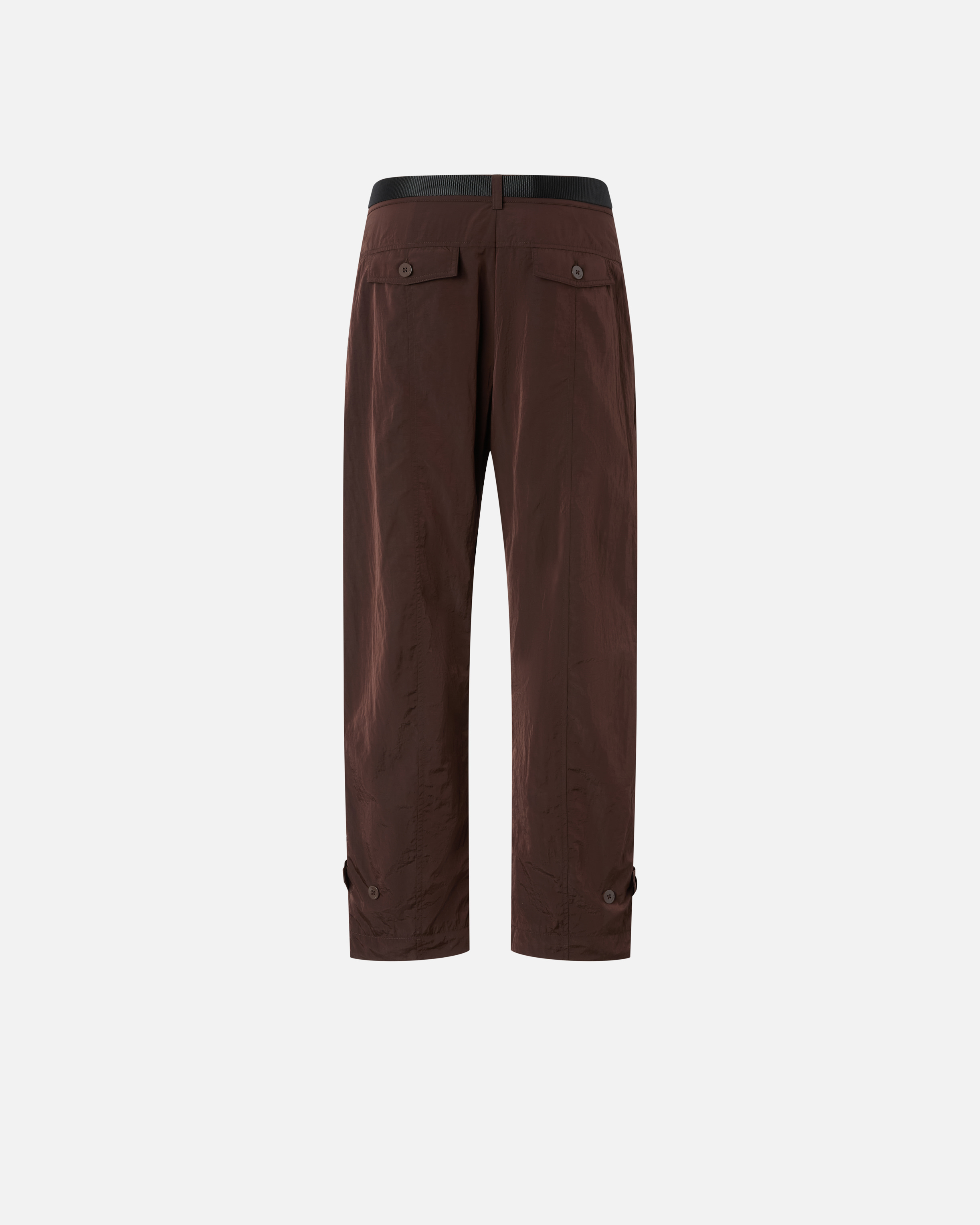 Pinko Loose-fit Trousers With Knotted Belt In Brown