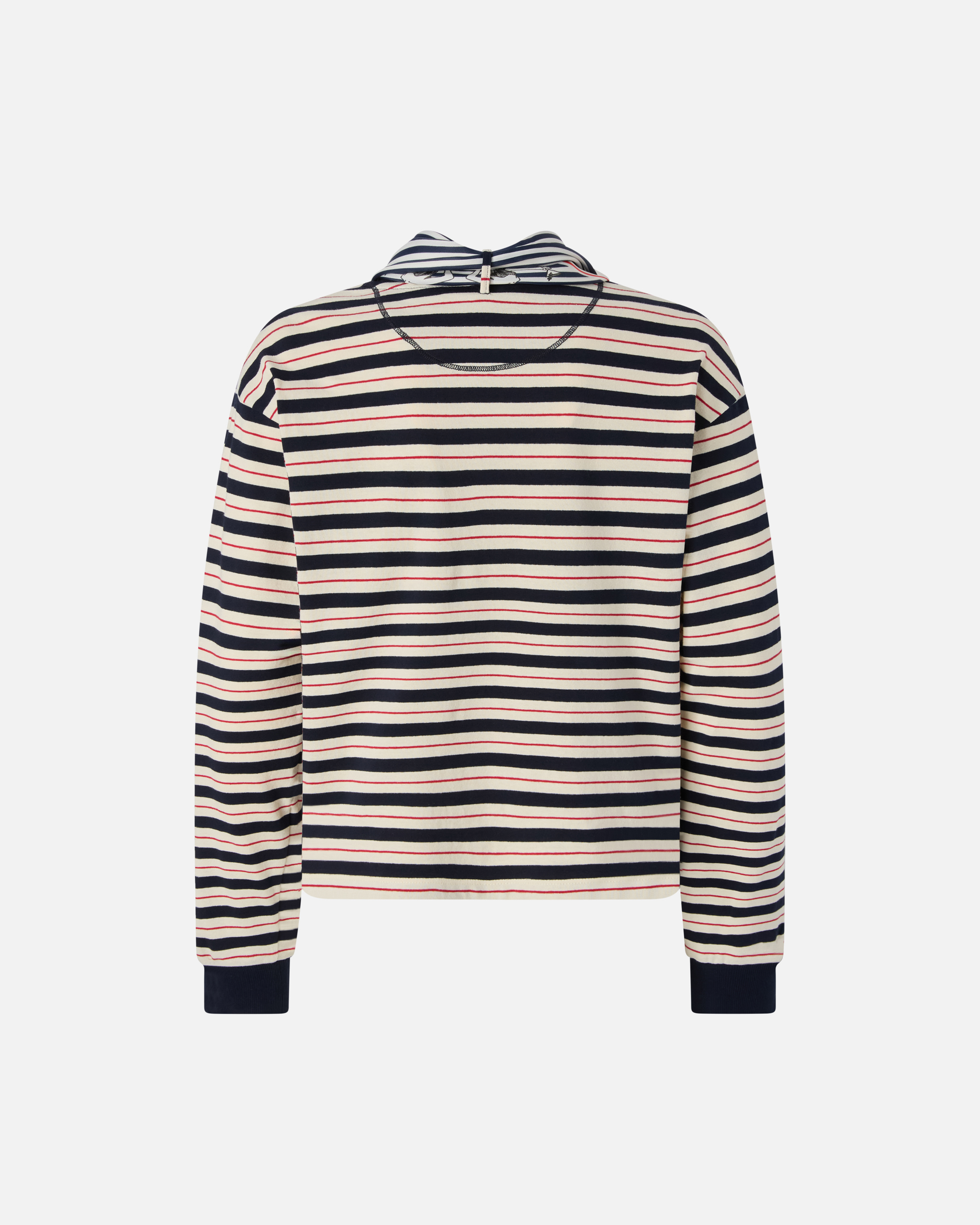 Maglia a righe multicolor con dettaglio ricamato 5