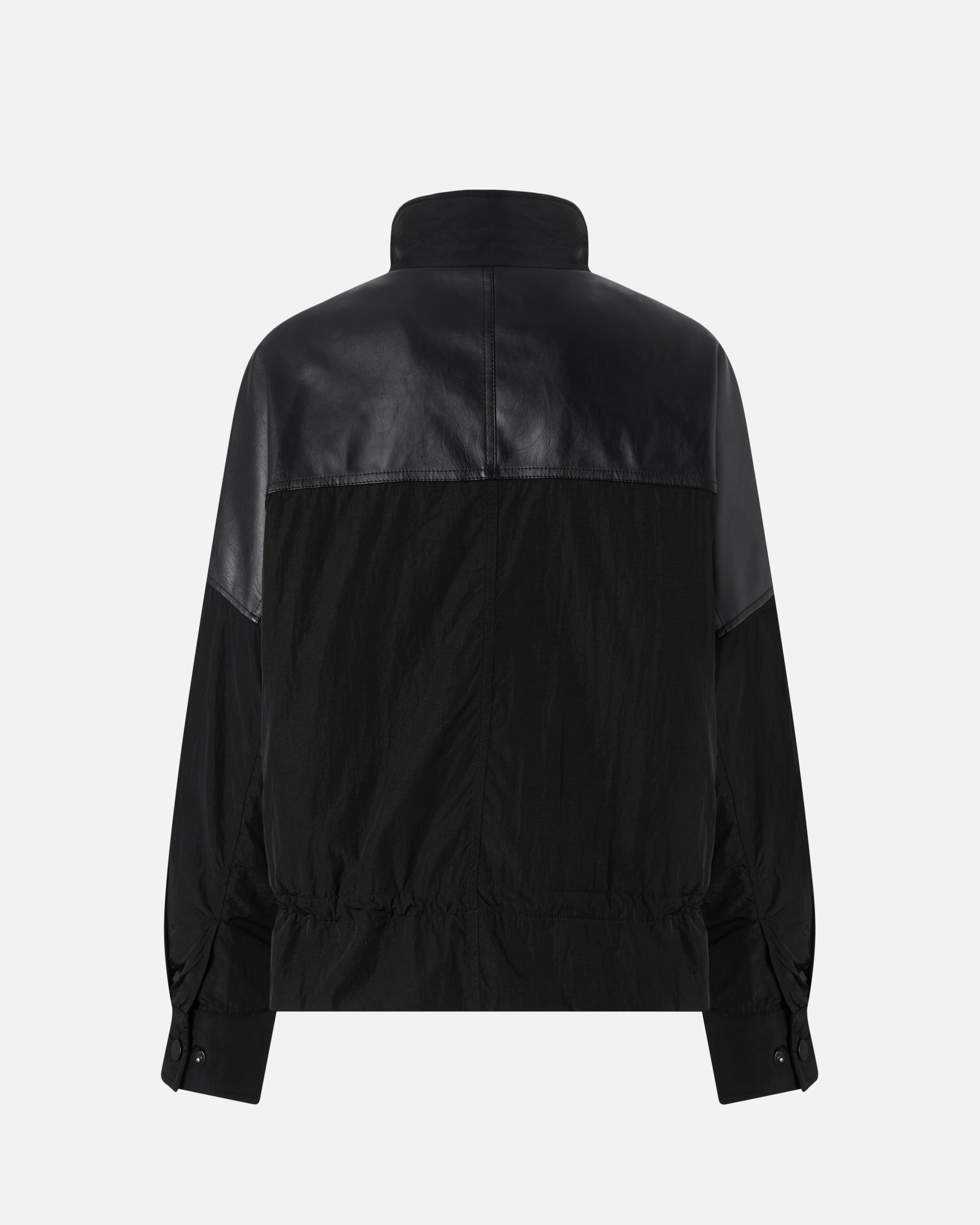 Black jacket with adjustable drawstring 1