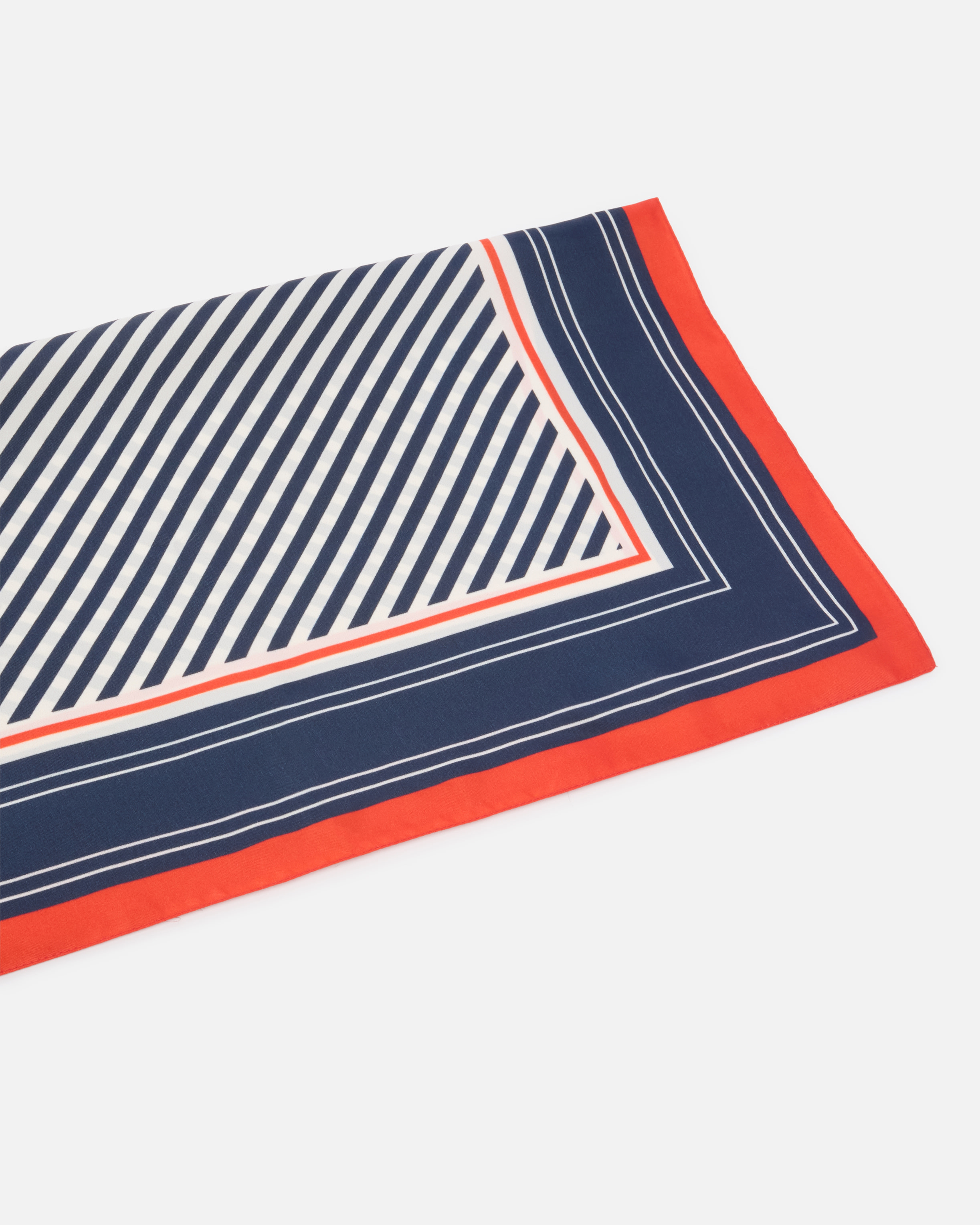 Pinko Marinière Print Twill Scarf In Multi