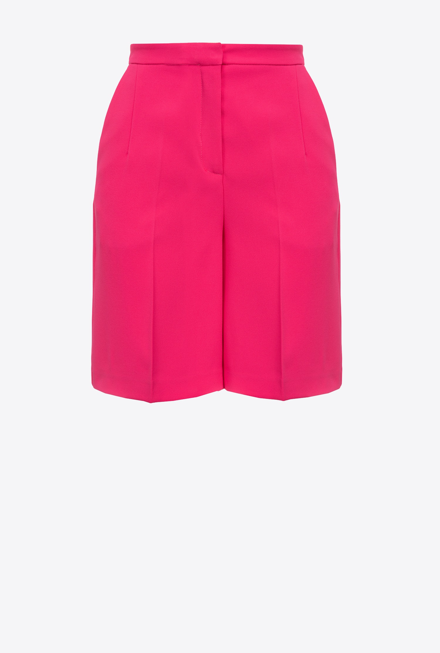 弹力绉绸百慕大短裤 - 洋红色, 粉色 - large | pinko