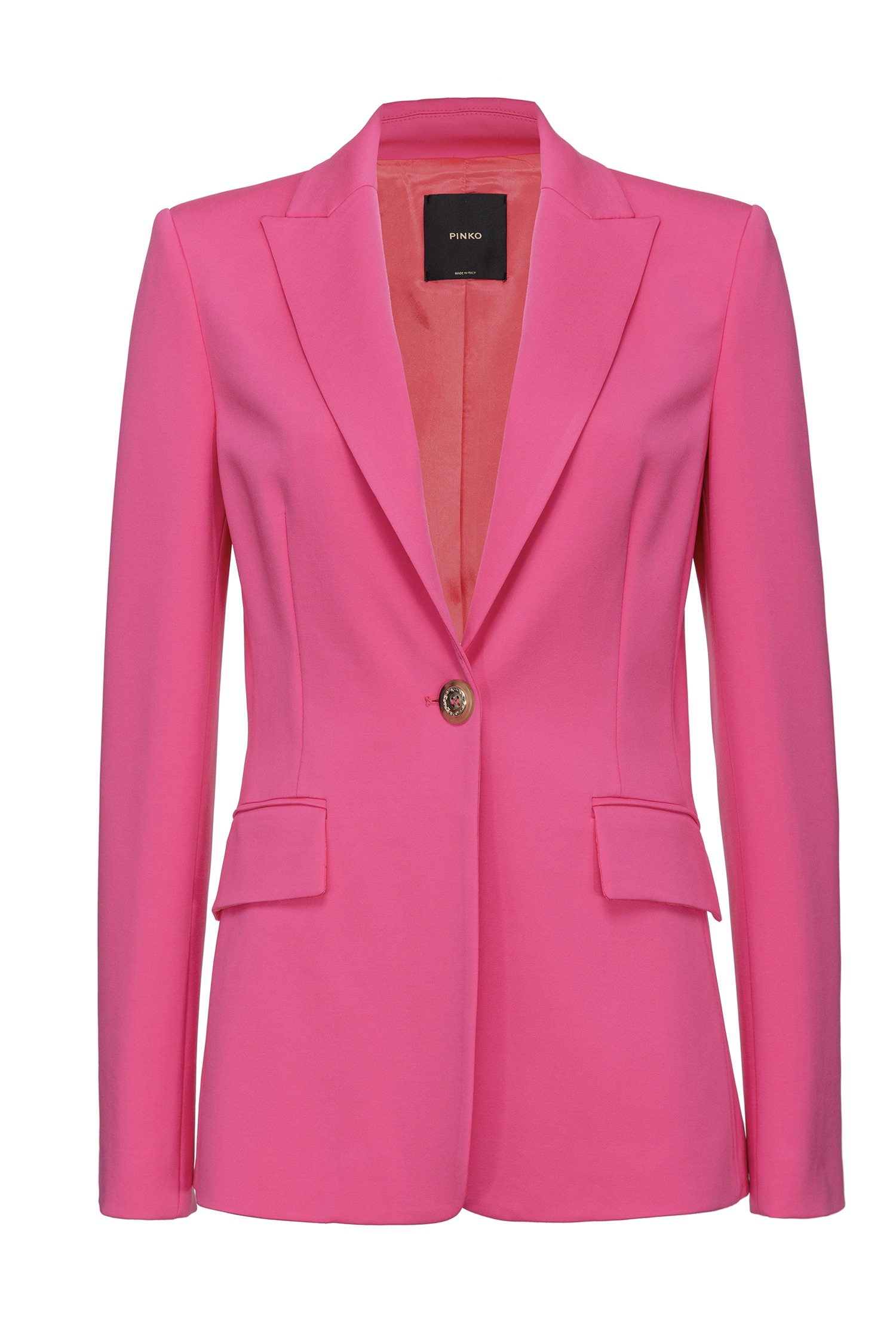 单排扣西装上衣 - 洋红色, 粉色 - large | pinko