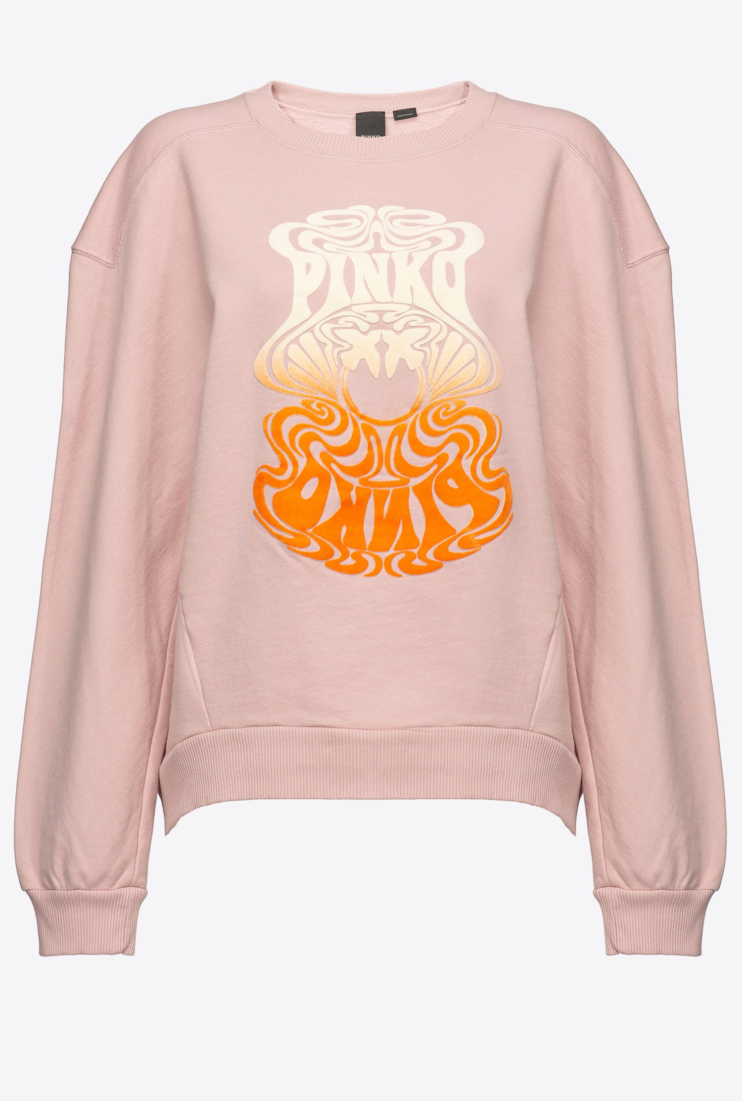 Printed sweatshirt - Multicolor, Orange, Pink - large | Pinko 