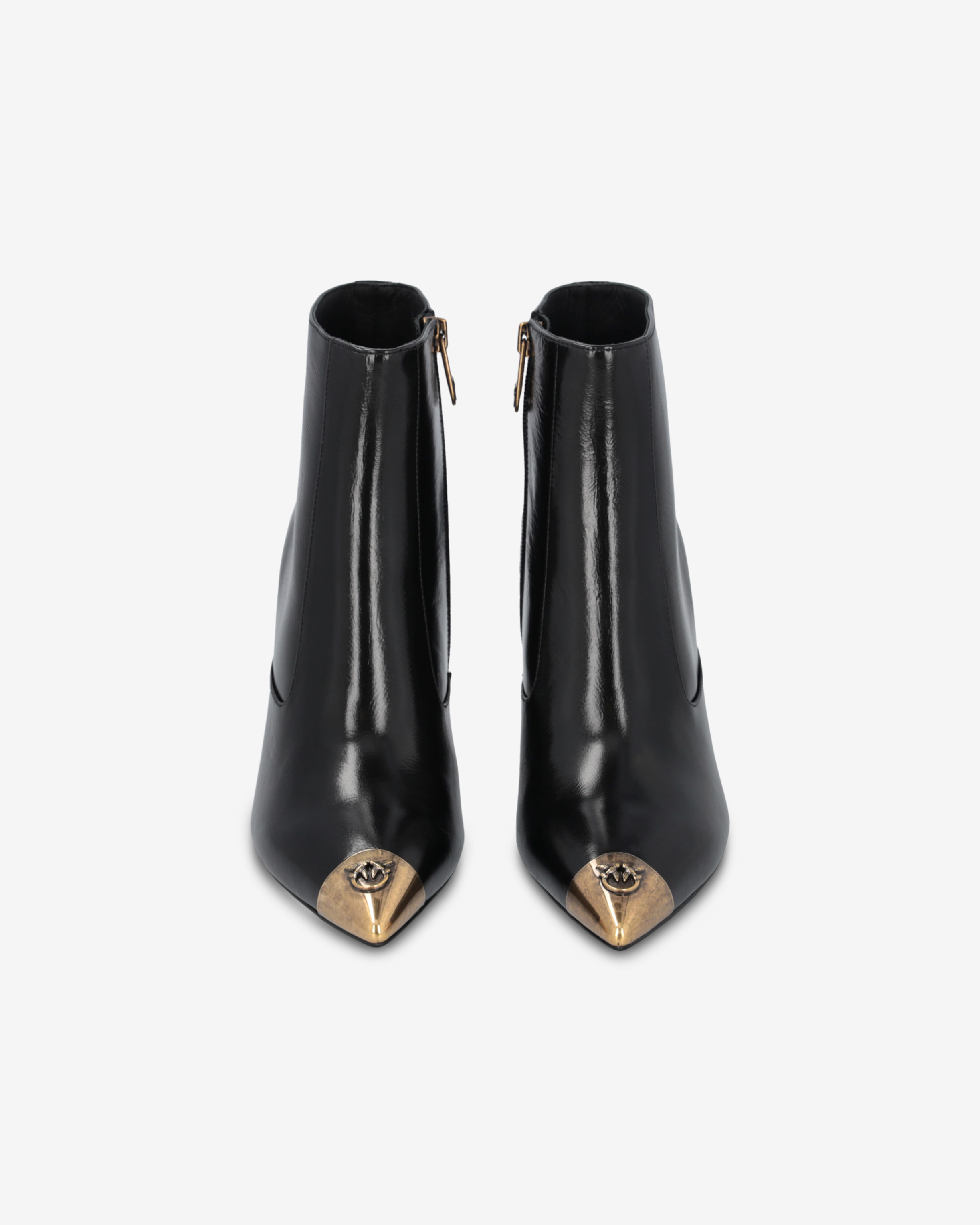 Nappa leather ankle boots with metal toe PINKO → Shop Online Nappa leather ankle boots with metal toe PINKO → Shop Online