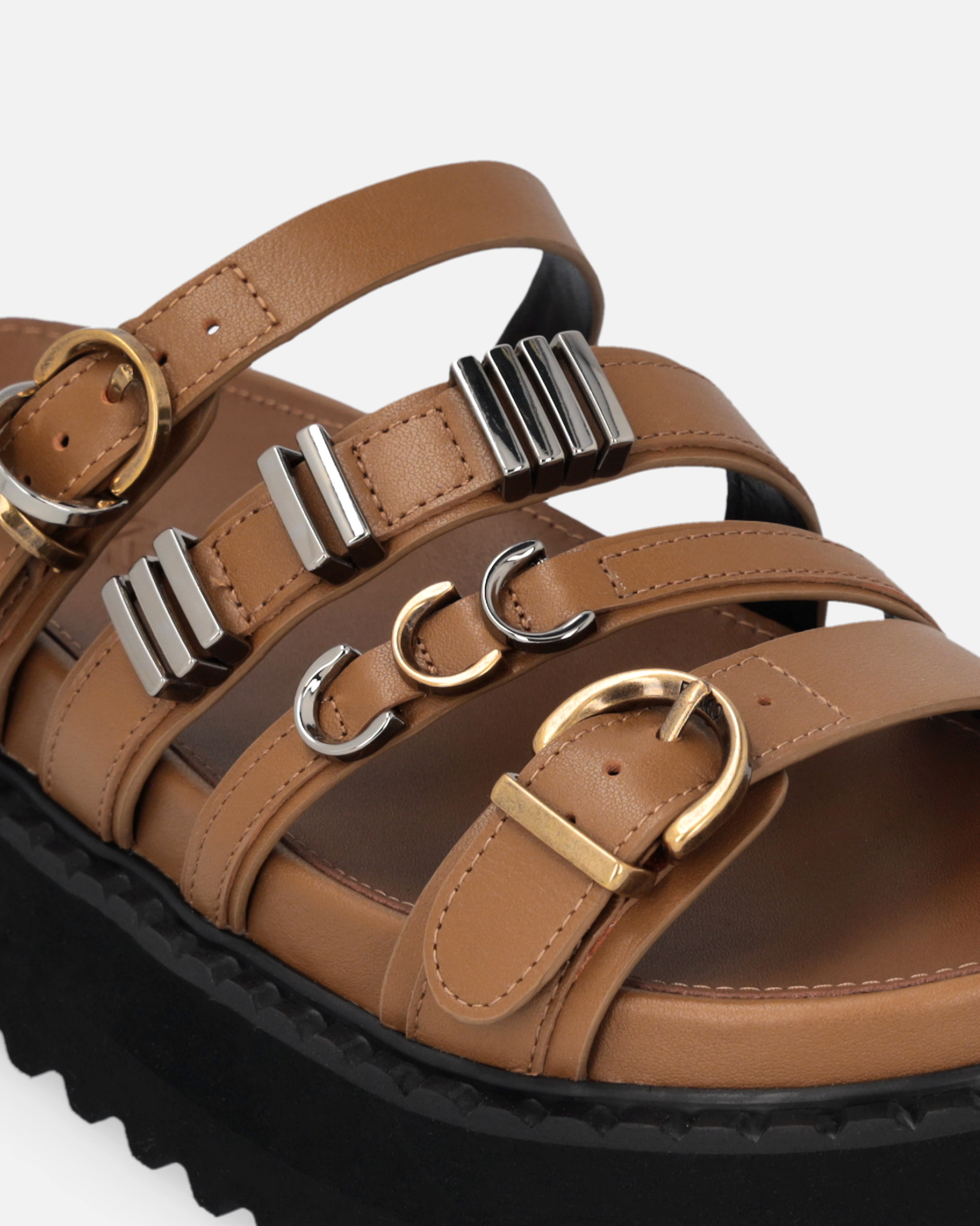 Pinko Leather Slip-ons With Wedge And Straps