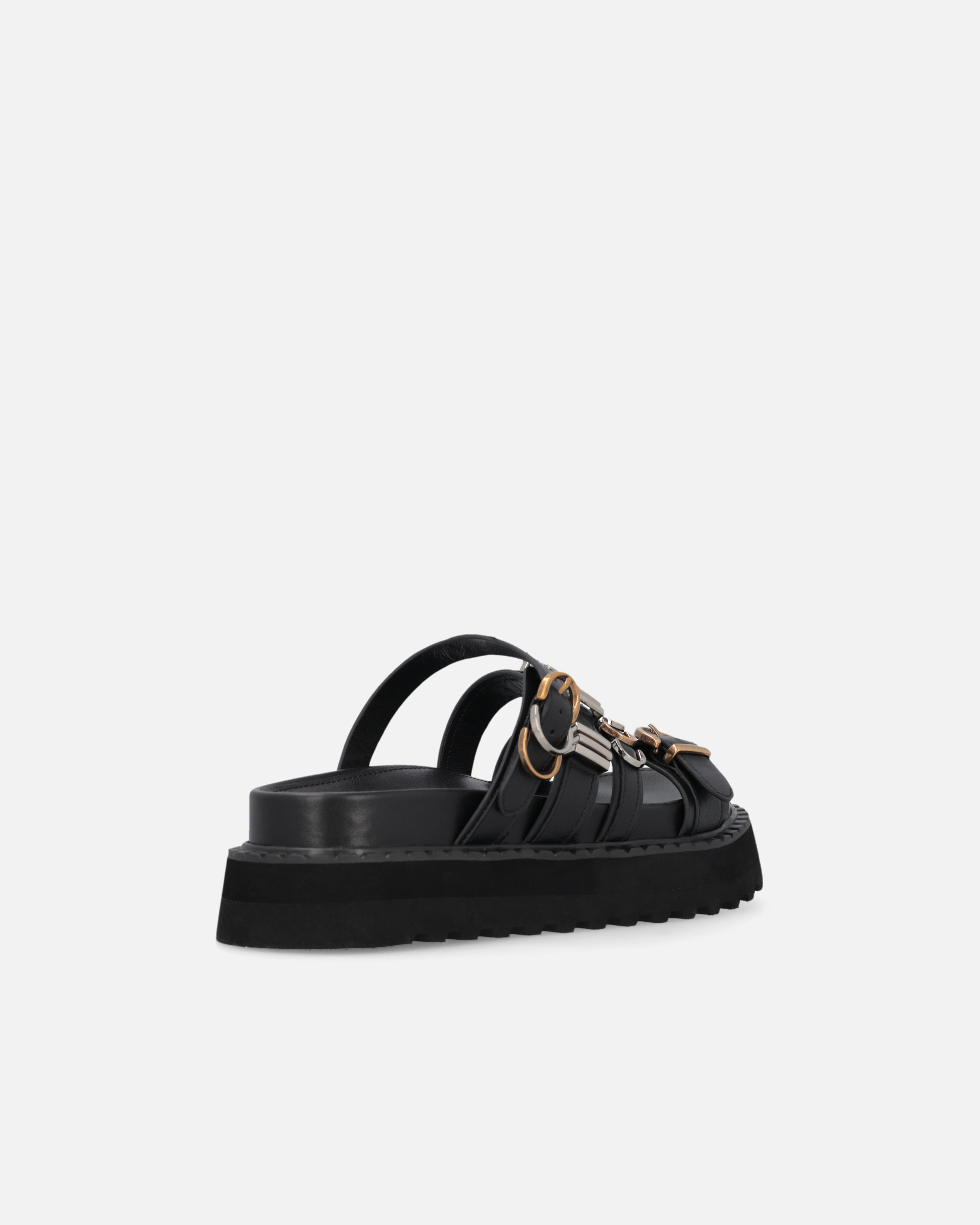 サンダル・ミュール PINKO Women Sandals SD0301 P077 Black PINKO Love Birds-plaque Sandals | Black | FARFETCH