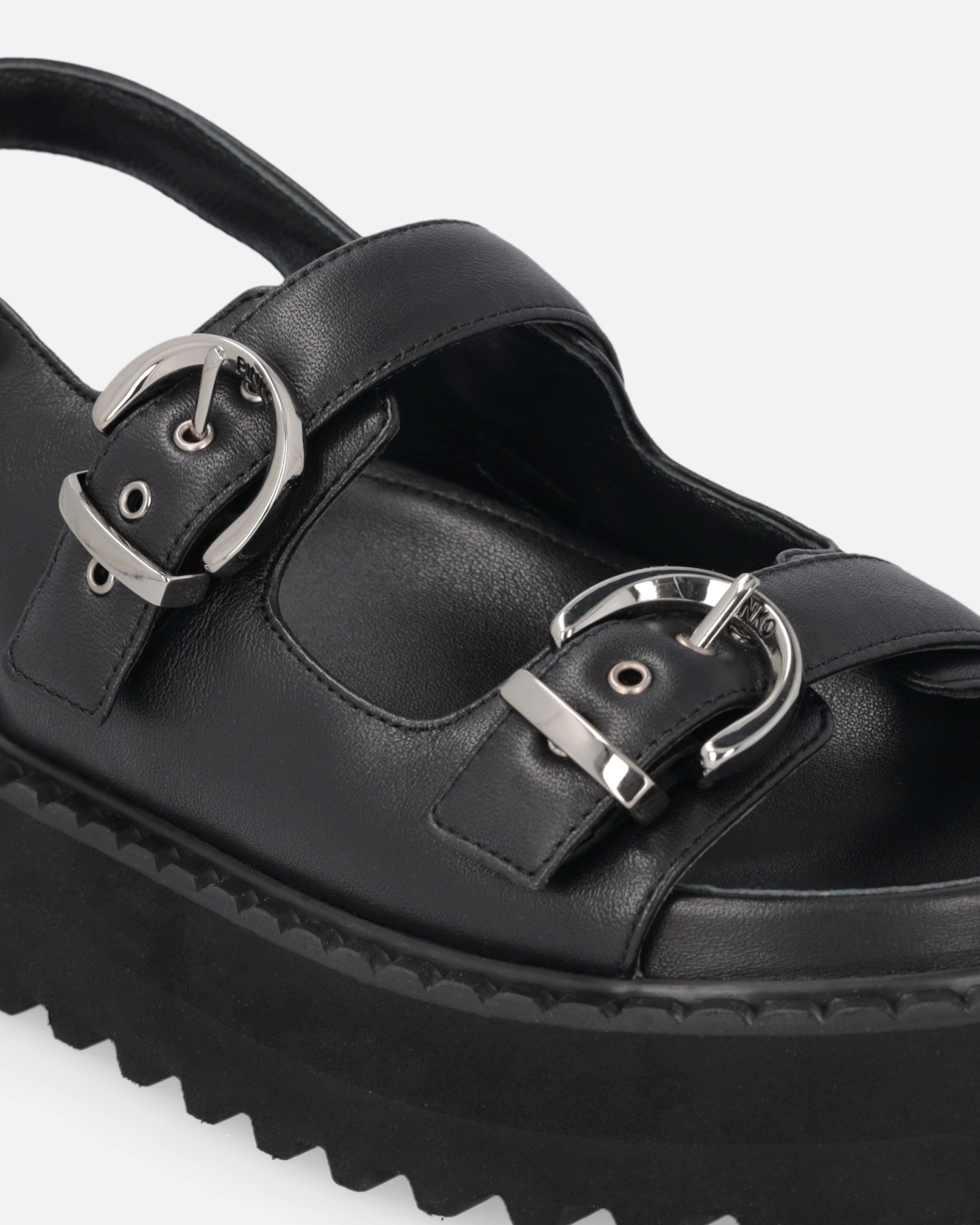 サンダル・ミュール PINKO Women Sandals SD0293P003Z99 Black Pinko Kate 03 Sandals - Black - Women | SD0293P003Z99
