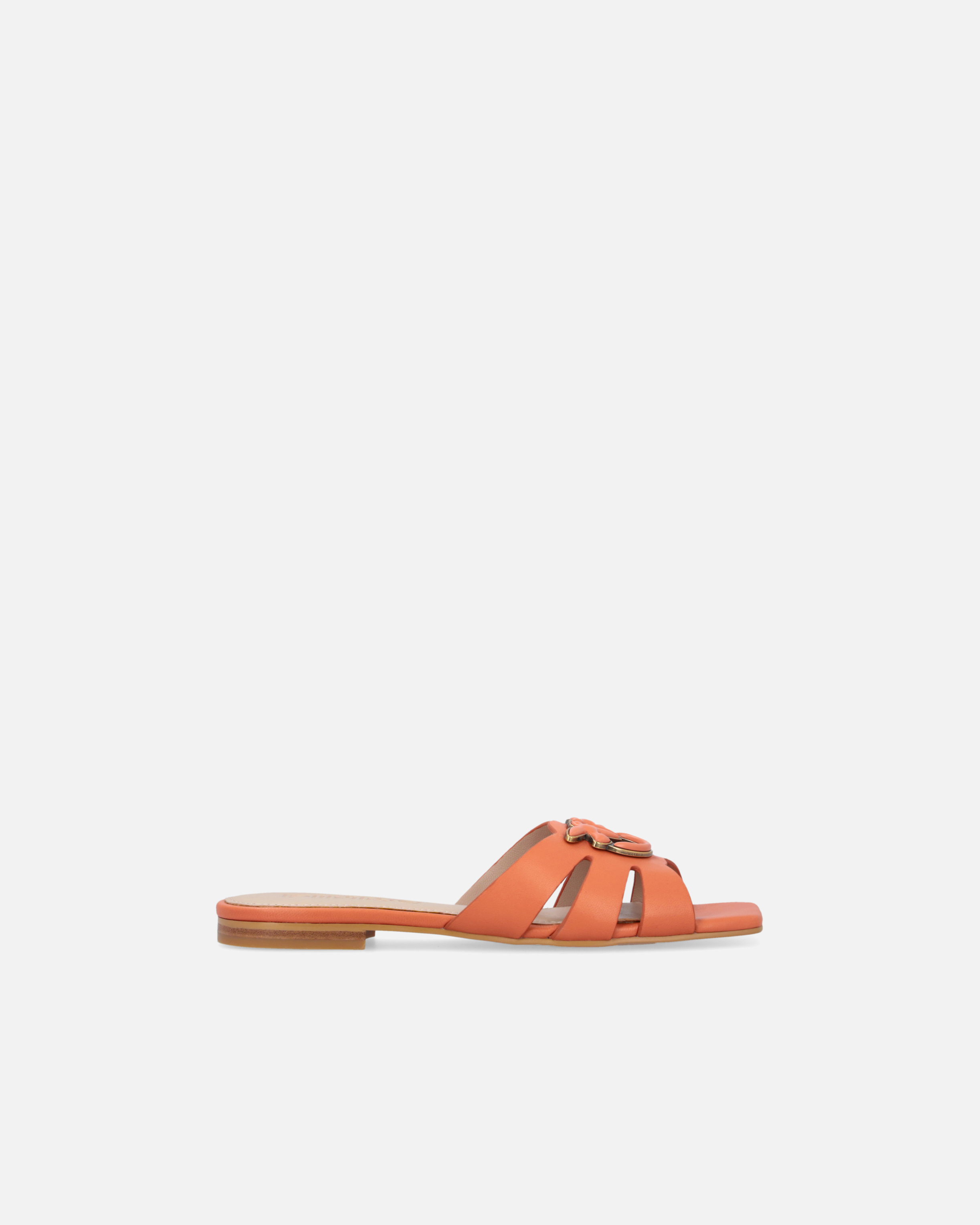 Nappa leather slip-ons with bird logo